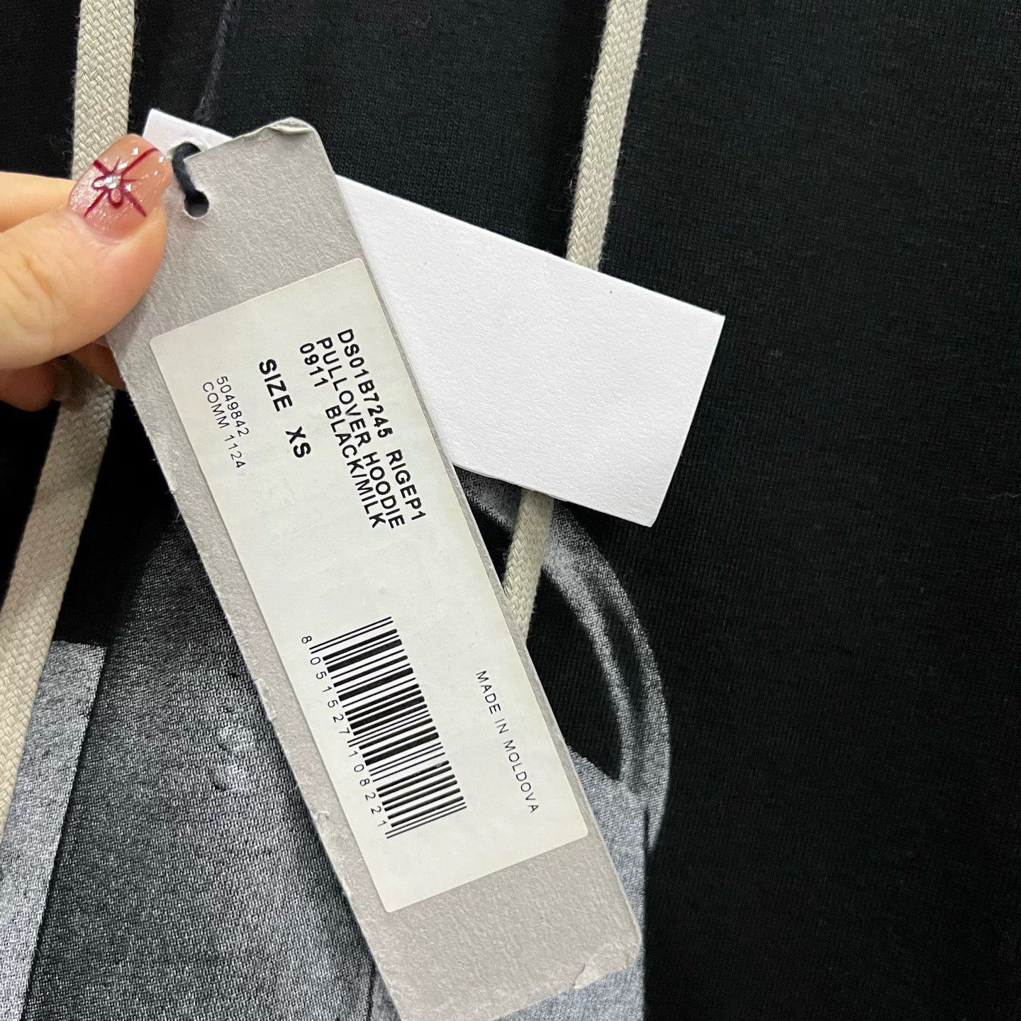 Rick Owens Rick Owens Black Graphic Print Hoodie XS S M L Size US XS / EU 42 / 0 - 3 Thumbnail