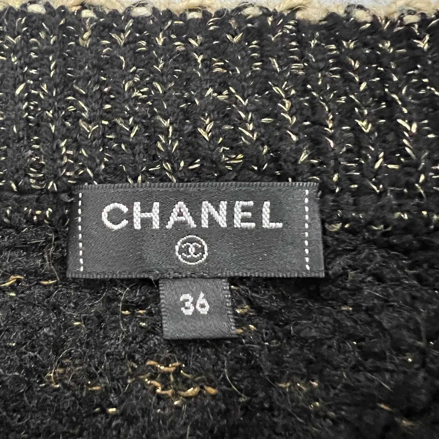 Chanel color-block striped knit mini skirt Size 36" / US 14 / IT 50 - 3 Thumbnail
