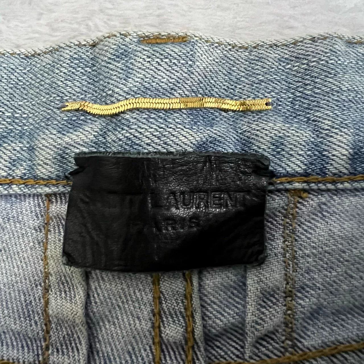 Saint Laurent Paris Saint Laurent Distressed Denim Pants Size 25 Size 25" / US 0 / IT 36 - 3 Thumbnail