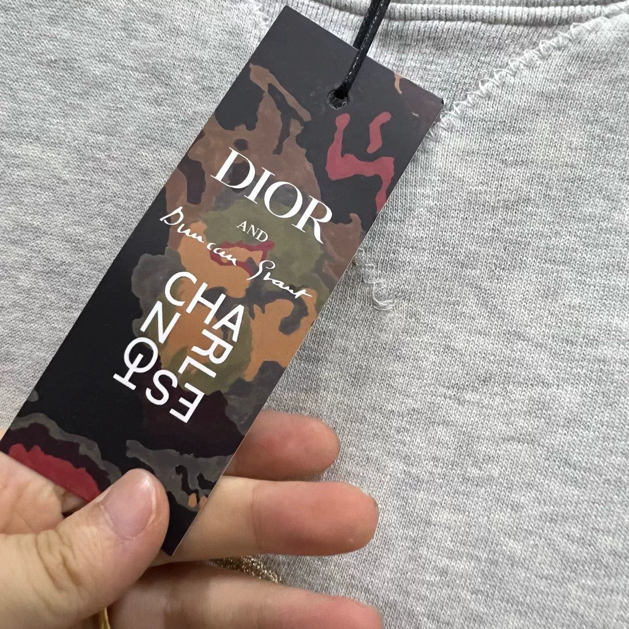 Dior gray embroidered logo sweatshirt size L Size US L / EU 52-54 / 3 - 6 Thumbnail