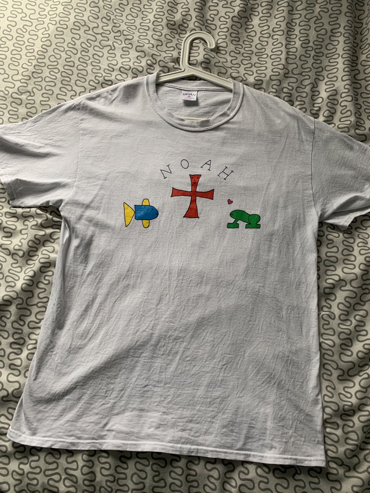 Noah×Frog t NWT Noah NY Frog Skateboards Logo Print Work T-Shirt Men's