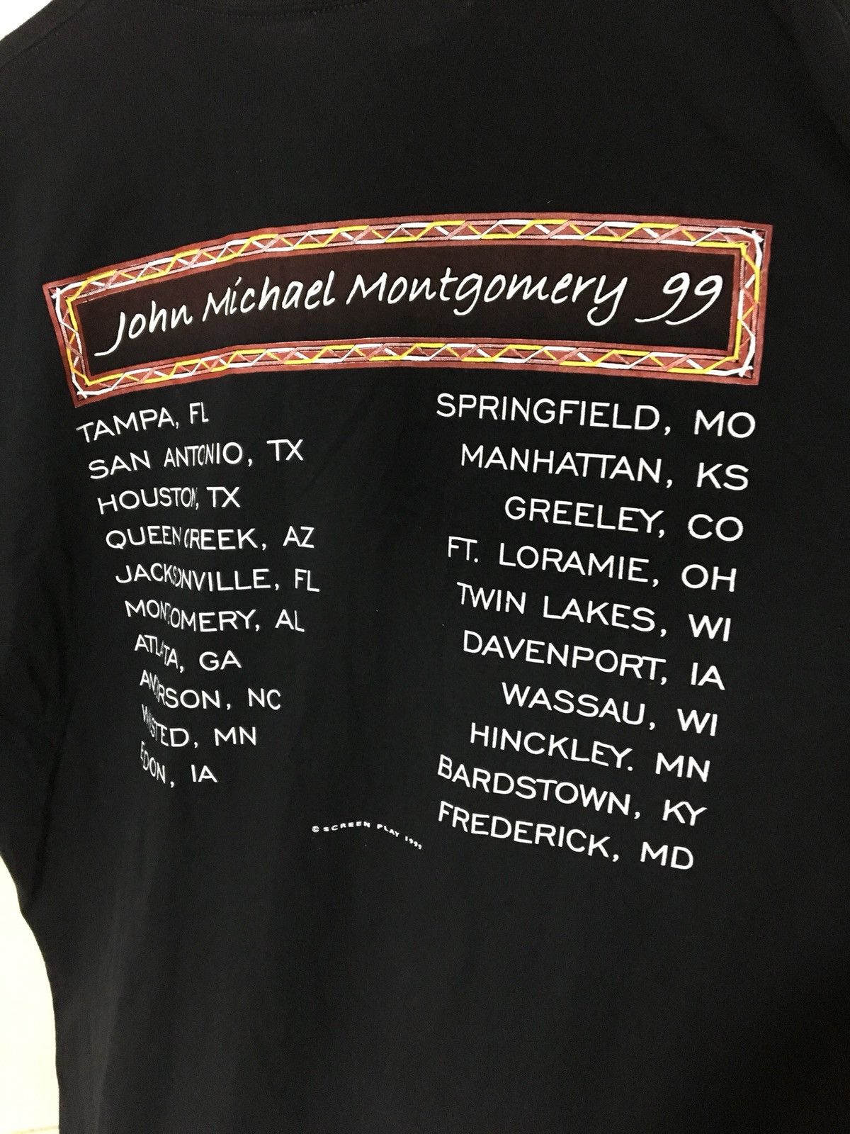 Vintage Vintage t shirt size XL John Michael Montgomery 90s Size US XL / EU 56 / 4 - 3 Thumbnail