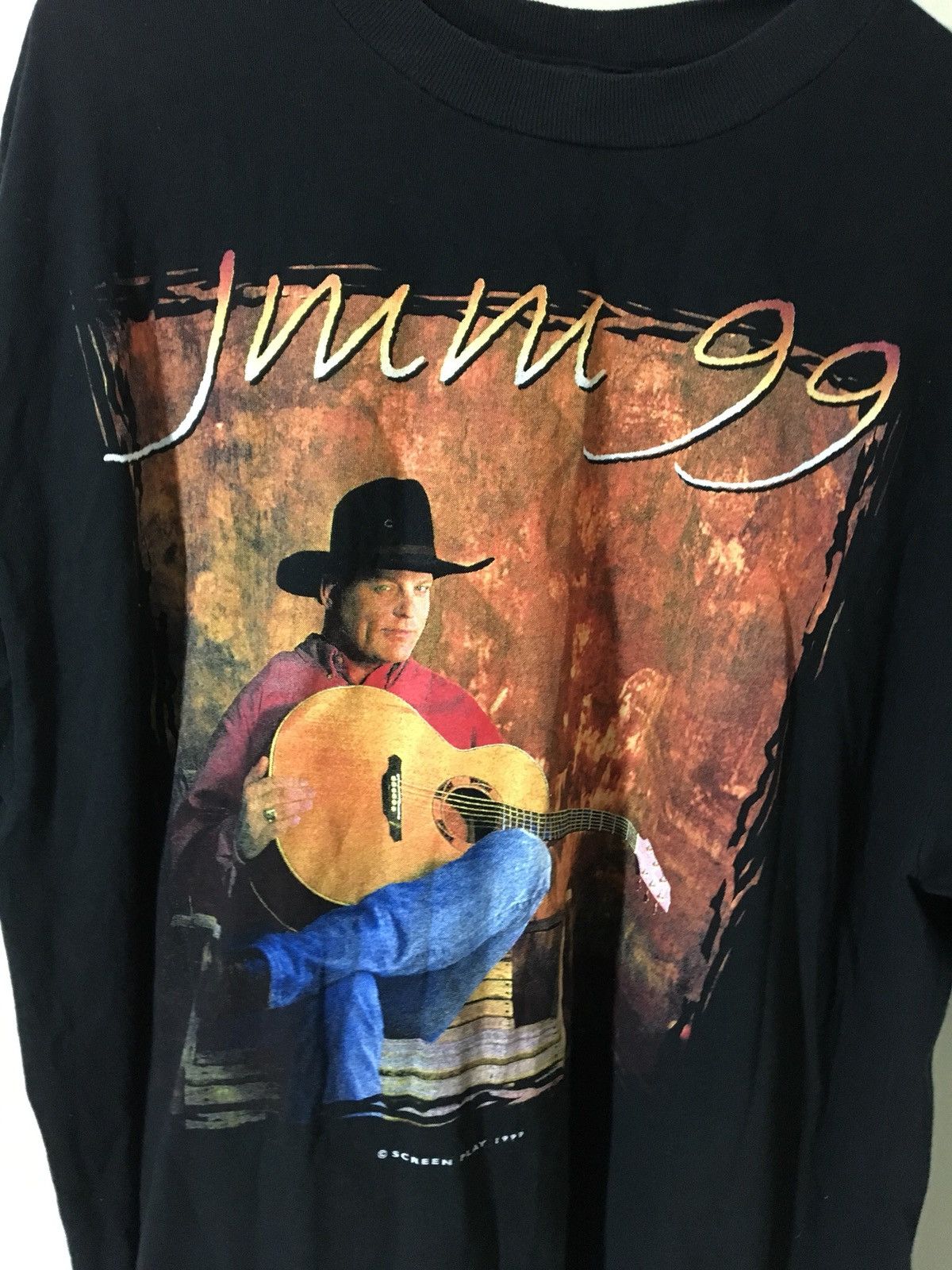 Vintage Vintage t shirt size XL John Michael Montgomery 90s Size US XL / EU 56 / 4 - 1 Thumbnail