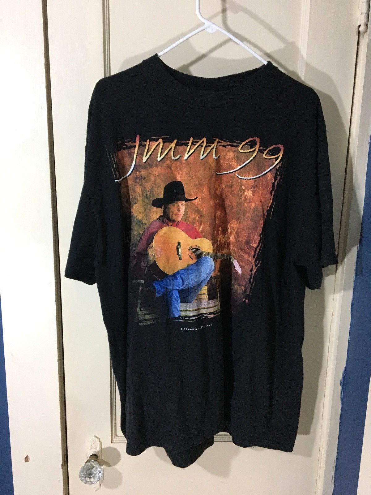 Vintage Vintage t shirt size XL John Michael Montgomery 90s Size US XL / EU 56 / 4 - 2 Thumbnail