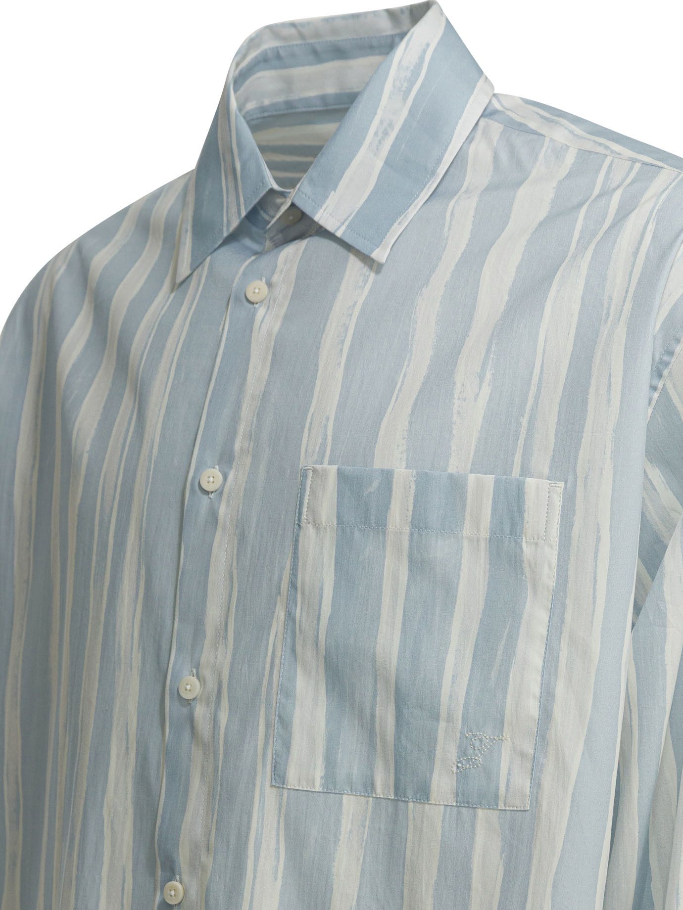 Jacquemus Striped Cotton Shirt Size US L / EU 52-54 / 3 - 4 Thumbnail