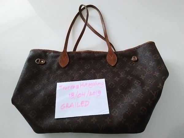 Louis Vuitton Monogram Neverfull mm Tote Bag 1LV818A