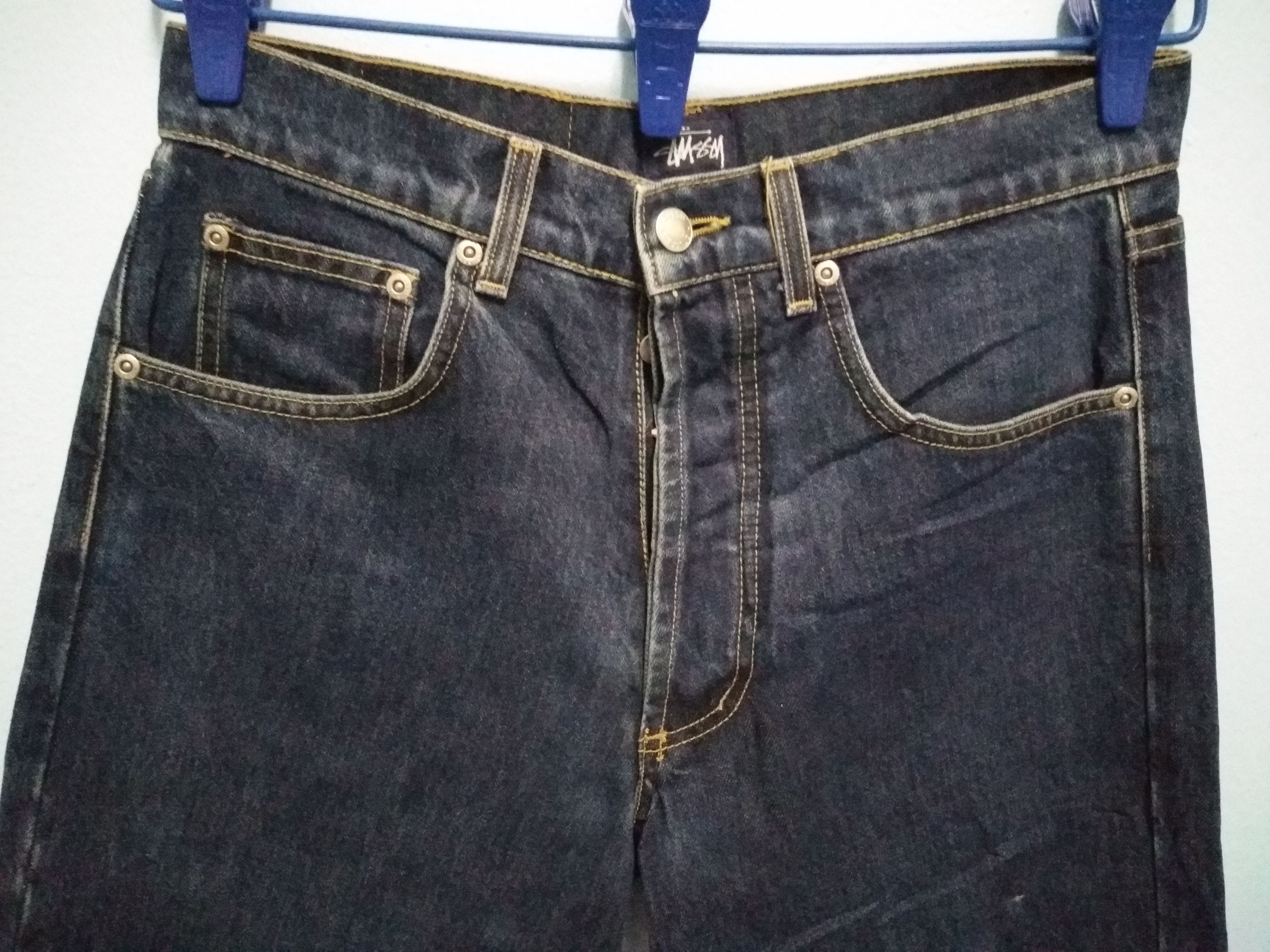 Stussy STUSSY DENIM JEANS SKATE STREET WEAR MADE IN USA Size US 31 - 2 Thumbnail