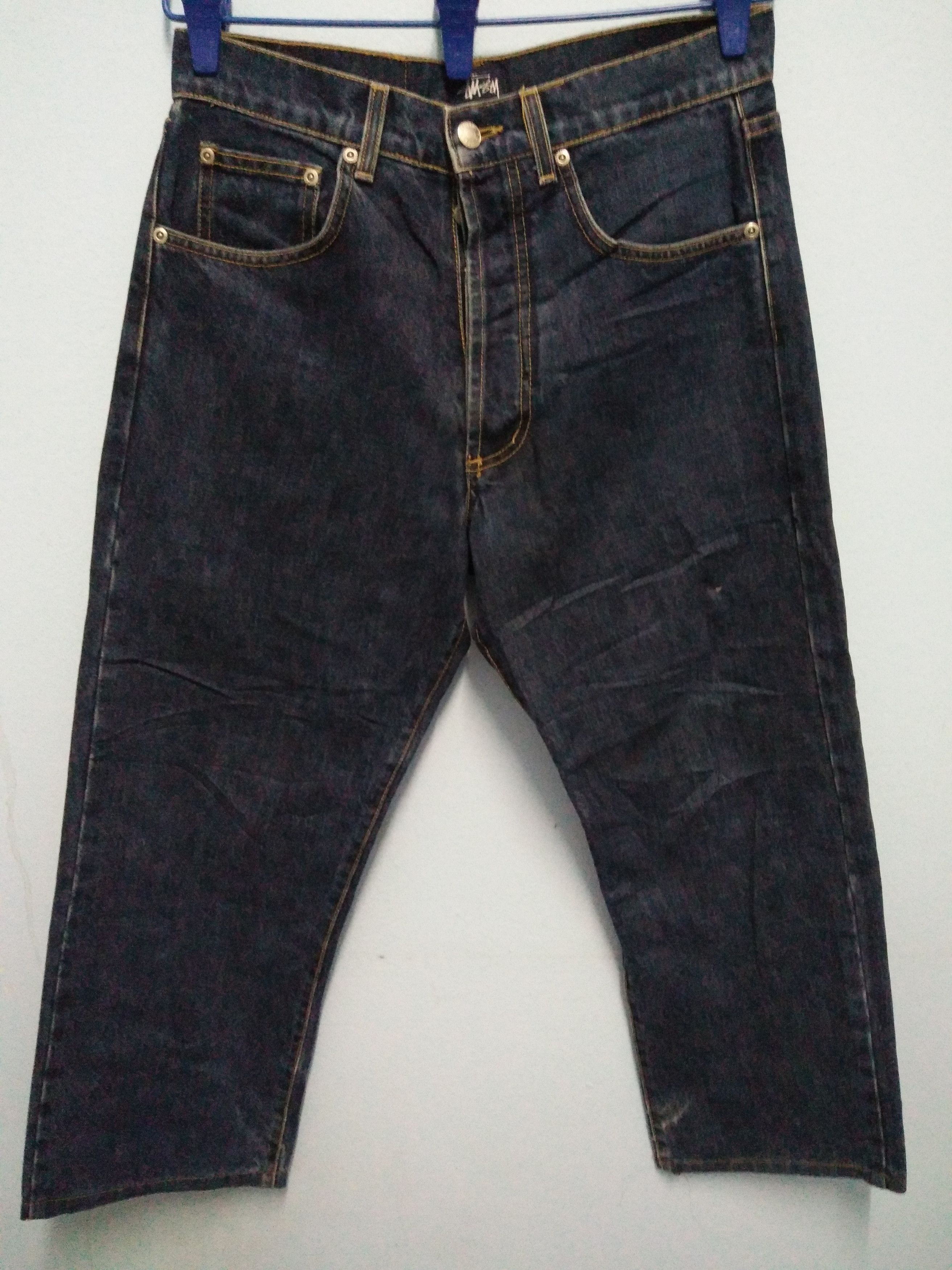 Stussy STUSSY DENIM JEANS SKATE STREET WEAR MADE IN USA Size US 31 - 1 Thumbnail