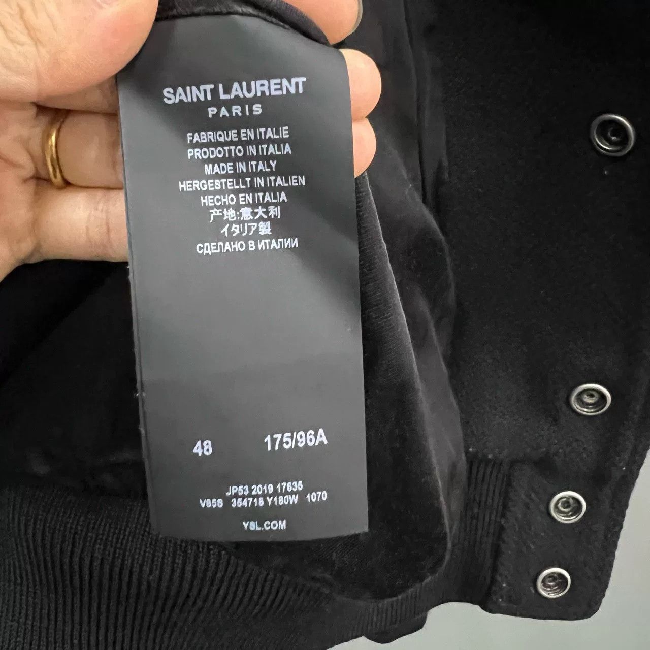 Saint Laurent Paris saint laurent color-blocked baseball jacket Size US L / EU 52-54 / 3 - 4 Thumbnail