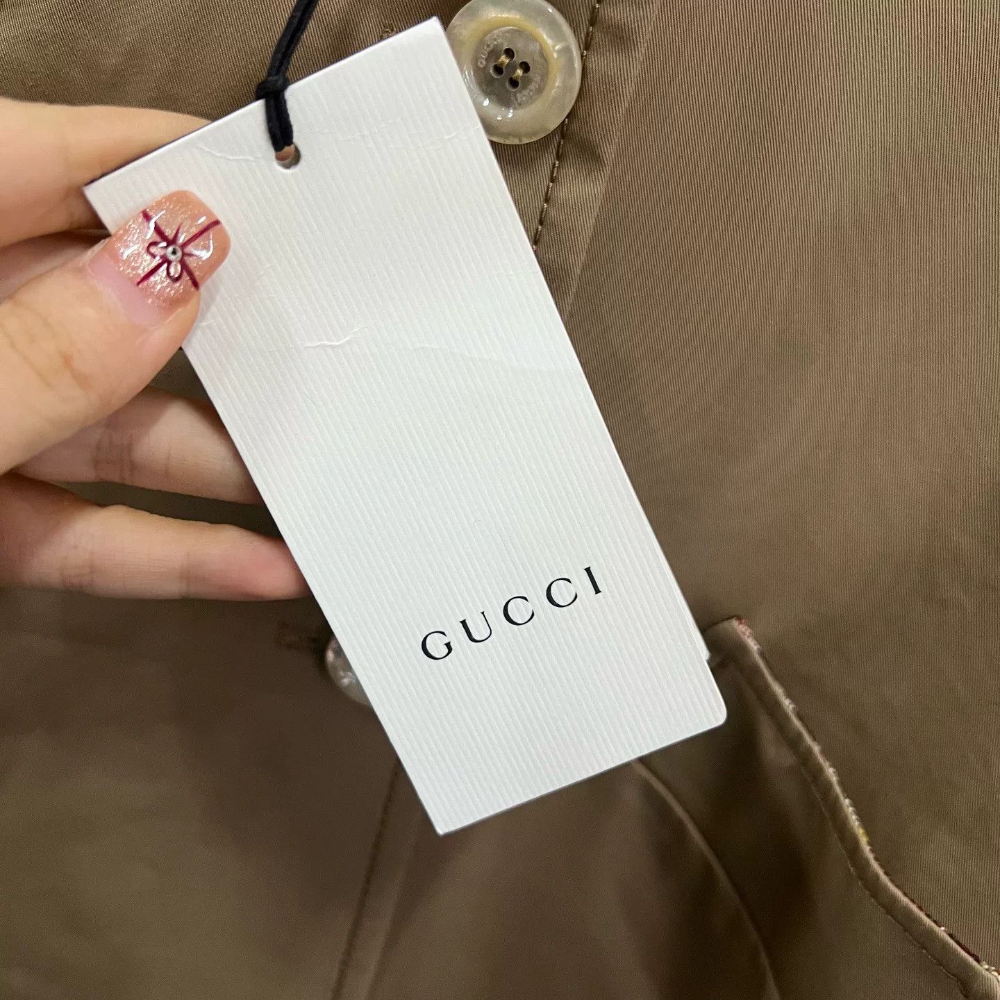 Gucci gucci check-collar trench coat size 44 Size L / US 10 / IT 46 - 2 Thumbnail