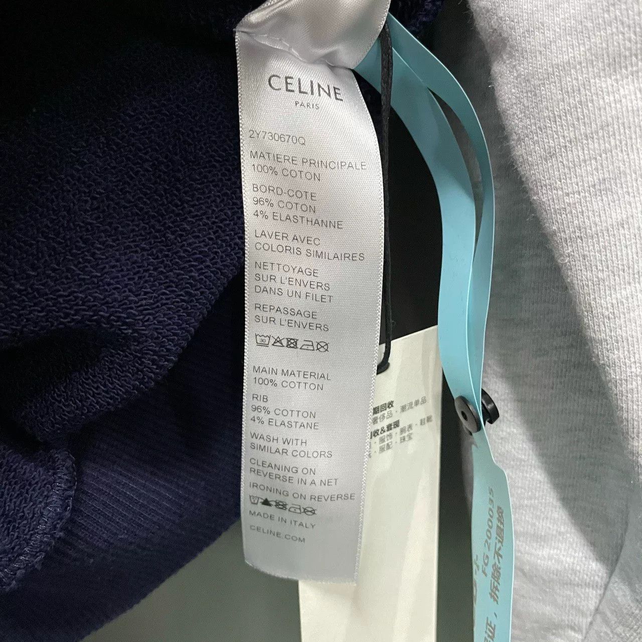 Celine Celine Two-Piece Hooded Sweatshirt XS Size XS / US 0-2 / IT 36-38 - 4 Thumbnail