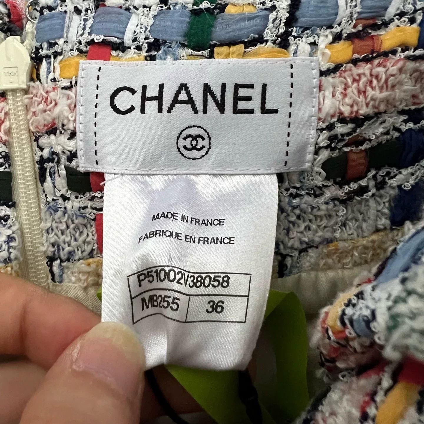 Chanel multicolored woven skirt by chanel Size 36" / US 14 / IT 50 - 3 Thumbnail