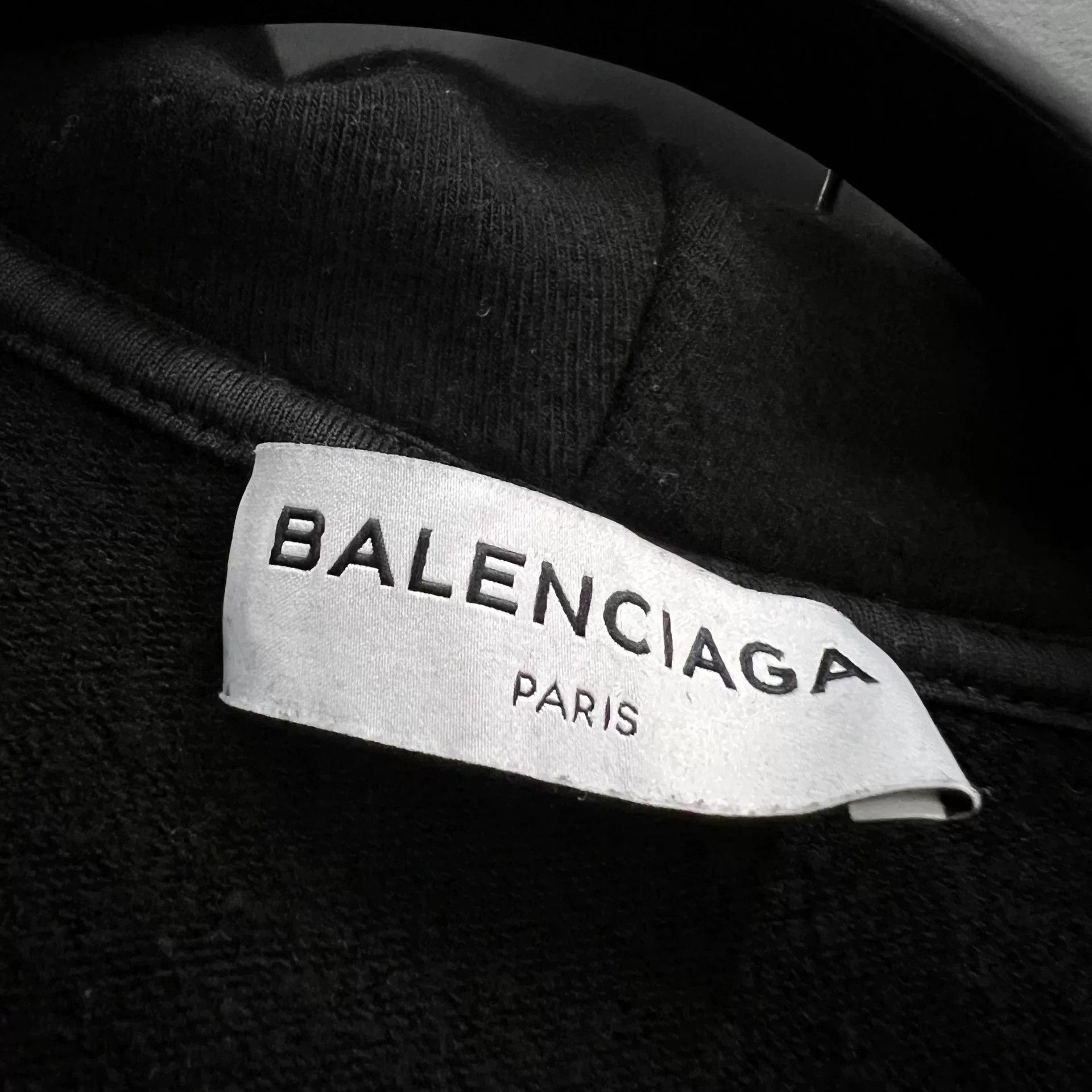 Balenciaga Balenciaga Black Embroidered Hoodie Size XS Size US XS / EU 42 / 0 - 2 Thumbnail