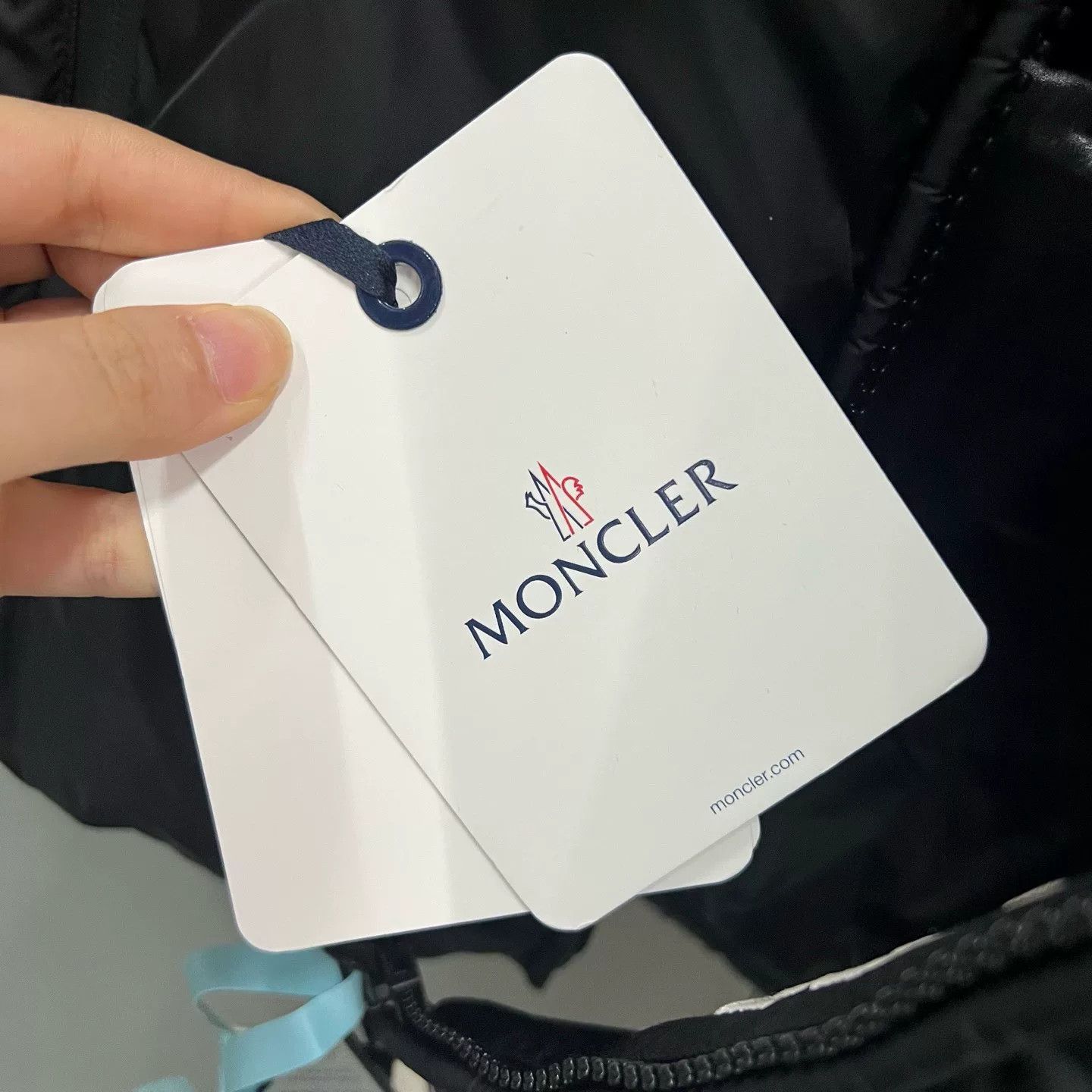 Moncler black logo print down jacket Size US M / EU 48-50 / 2 - 5 Thumbnail