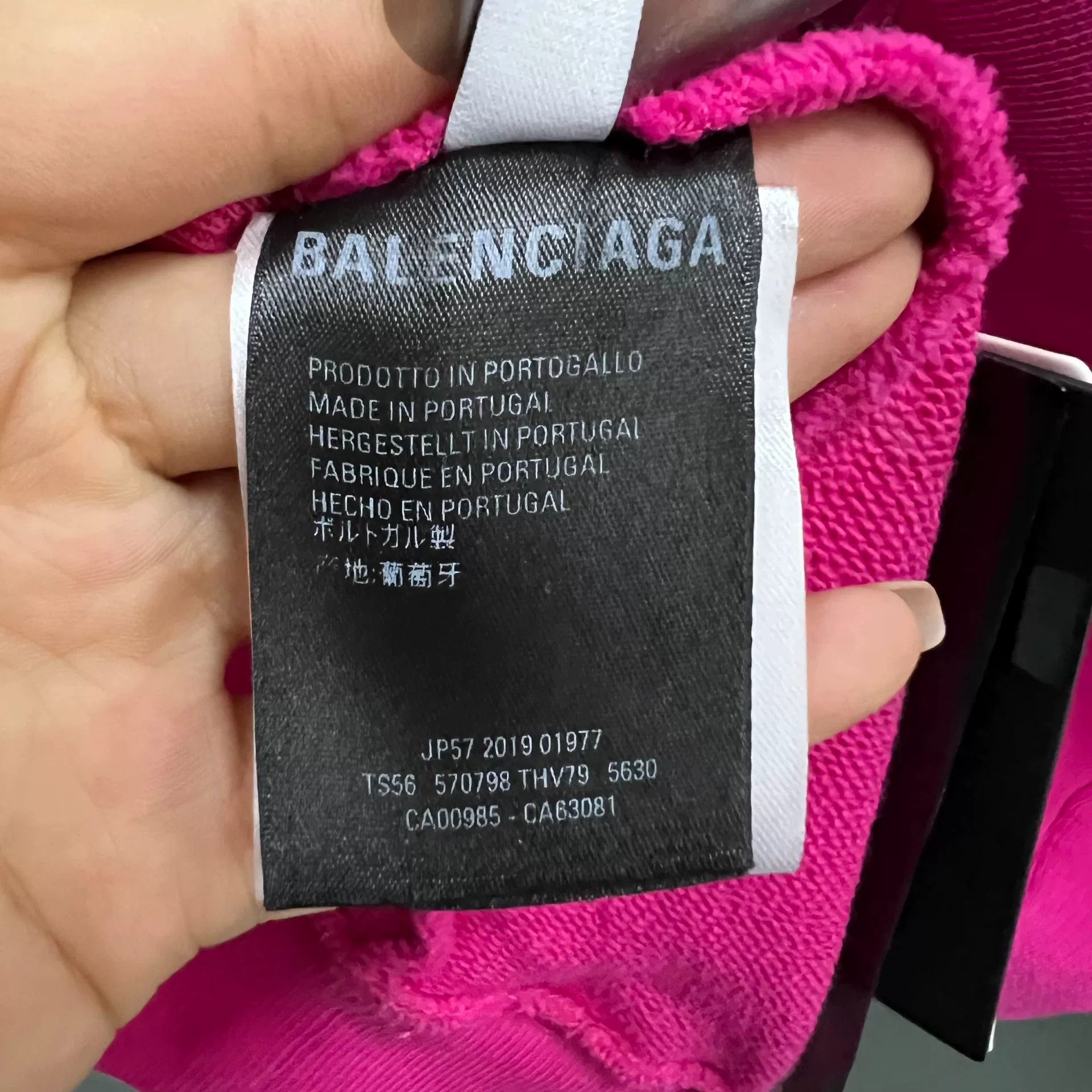 Balenciaga Balenciaga Pink Logo Hoodie Size S Size US S / EU 44-46 / 1 - 4 Thumbnail