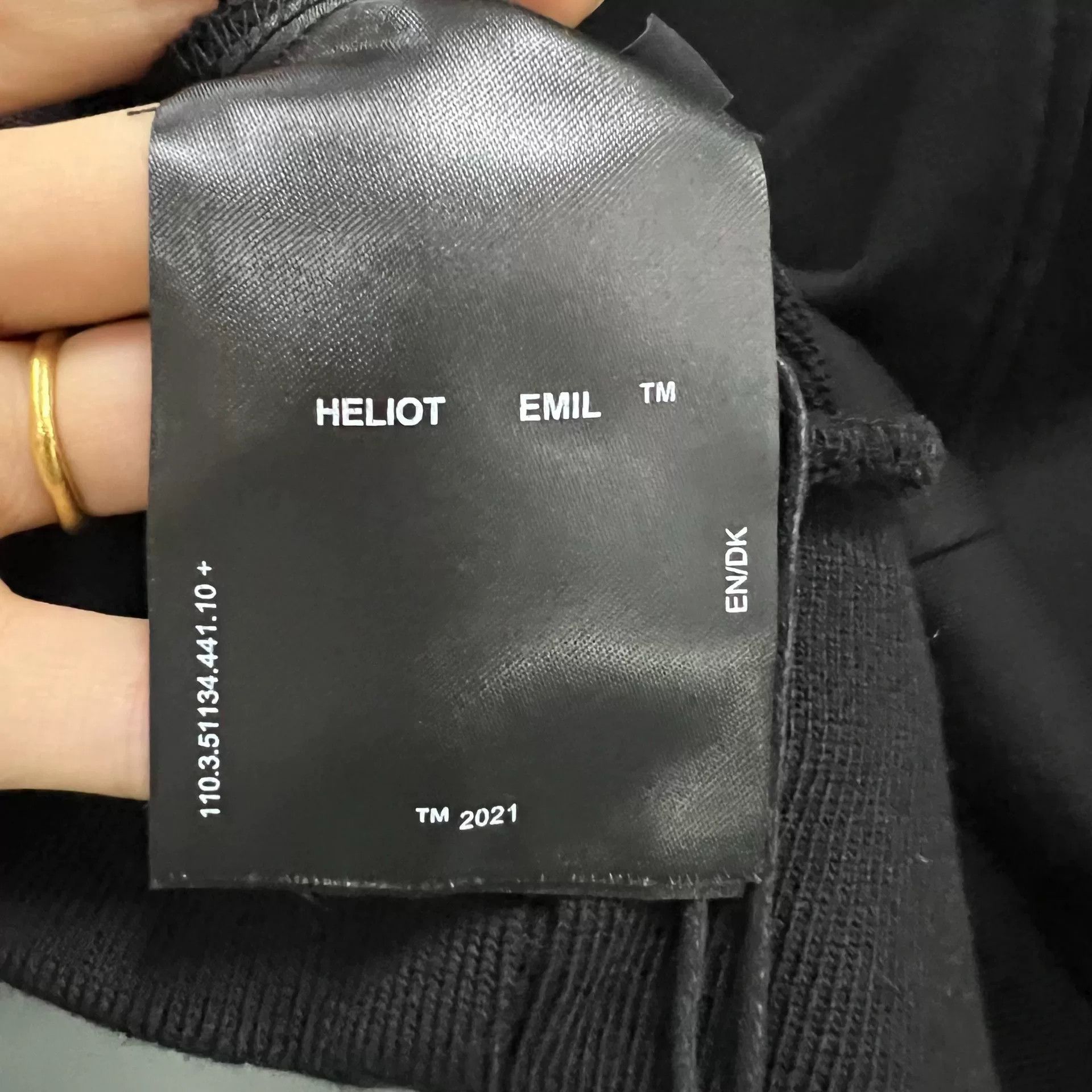 Heliot Emil heliot emil black nylon panel hoodie Size US S / EU 44-46 / 1 - 6 Thumbnail