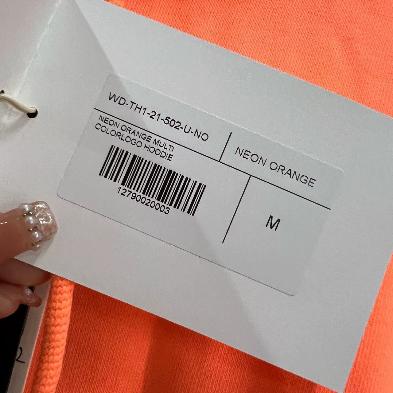 WE11DONE WE11DONE Orange Logo Hooded Sweatshirt Size US S / EU 44-46 / 1 - 5 Thumbnail