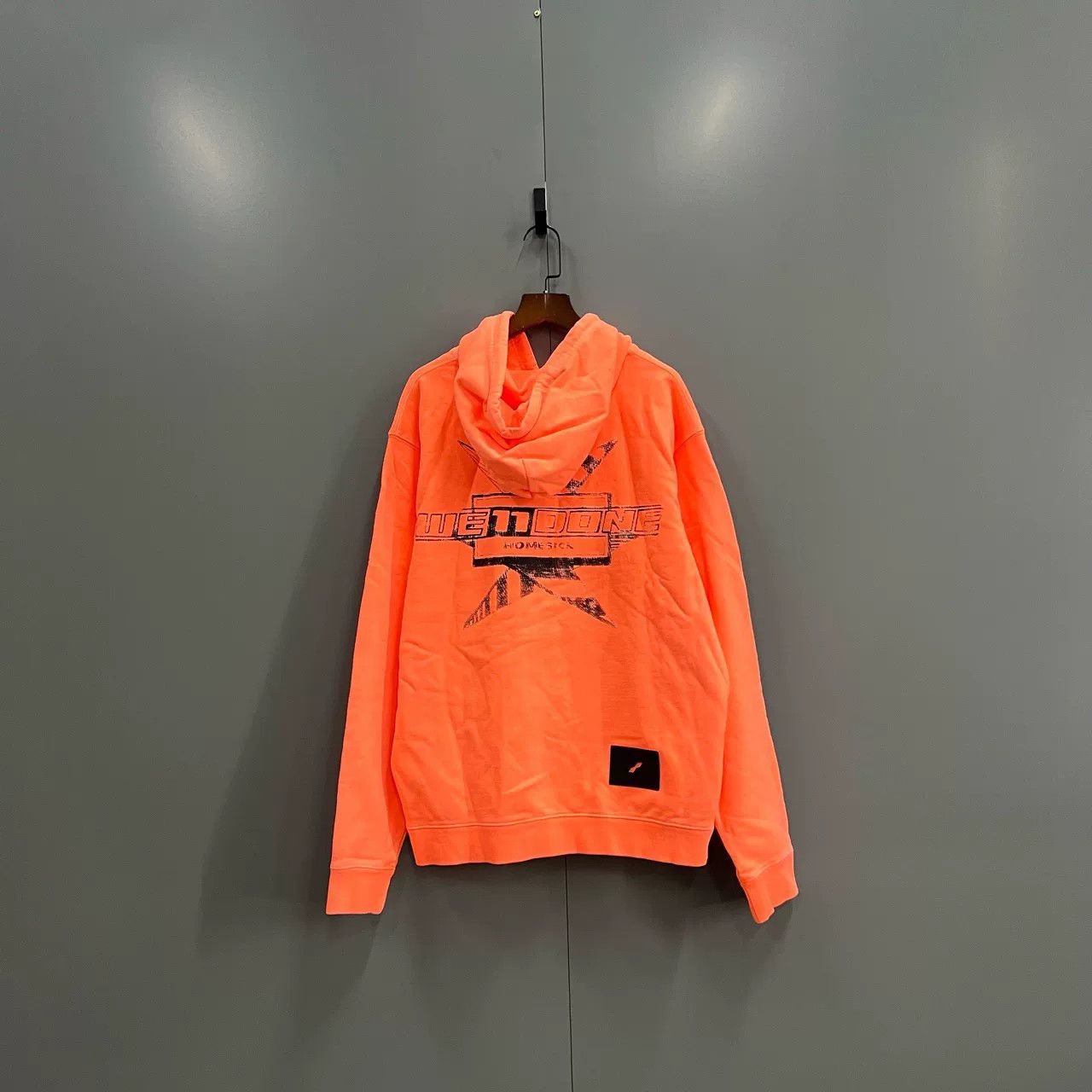 WE11DONE WE11DONE Orange Logo Hooded Sweatshirt Size US S / EU 44-46 / 1 - 2 Thumbnail