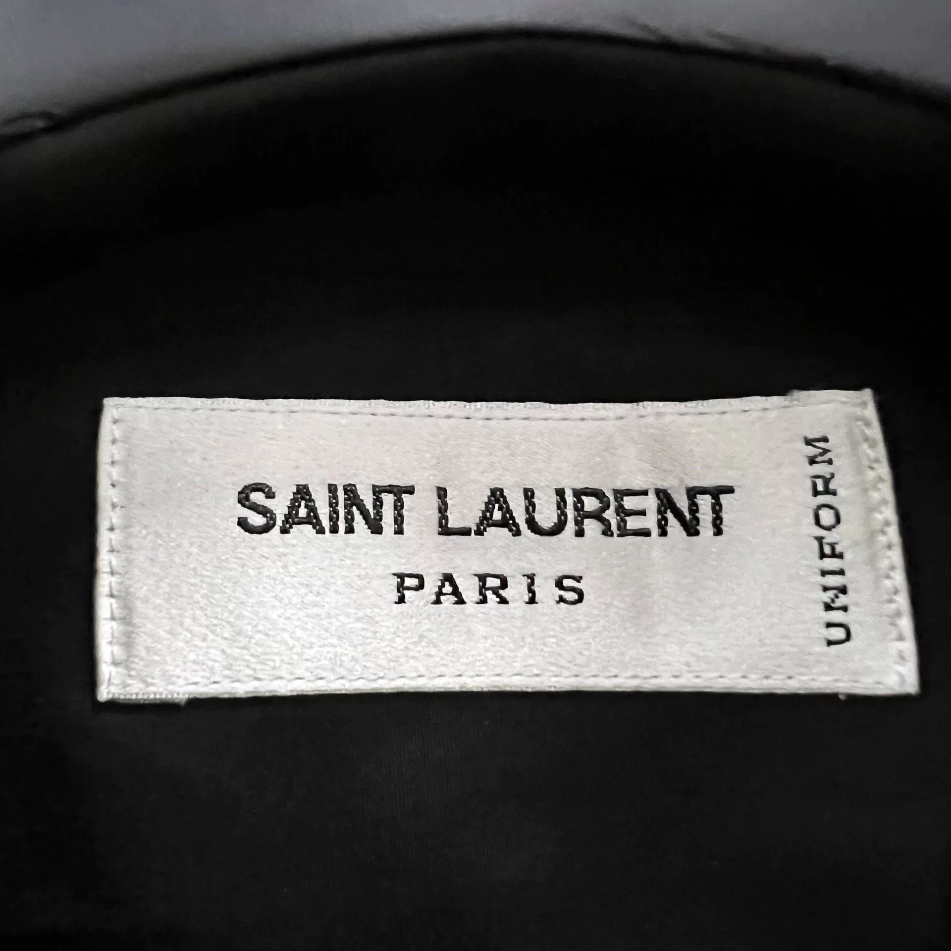 Saint Laurent Paris Saint Laurent Black Long Sleeve Shirt Size US M / EU 48-50 / 2 - 2 Thumbnail