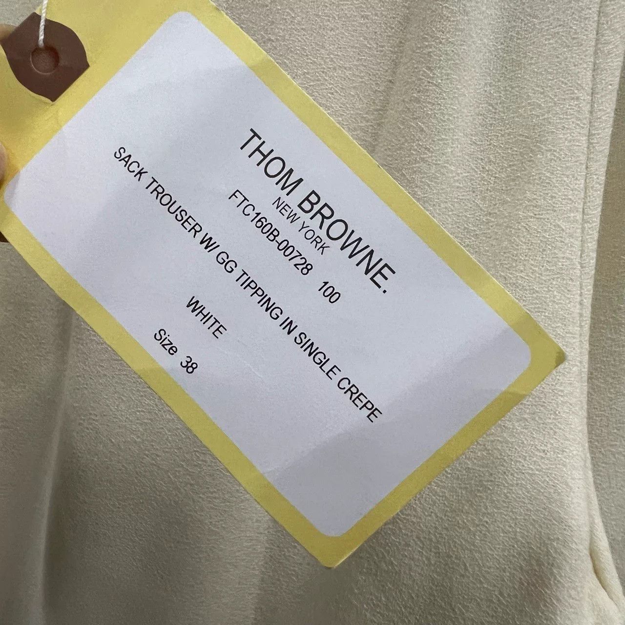 Thom Browne thom browne beige wide-leg casual trousers Size US 38 / EU 54 - 3 Thumbnail