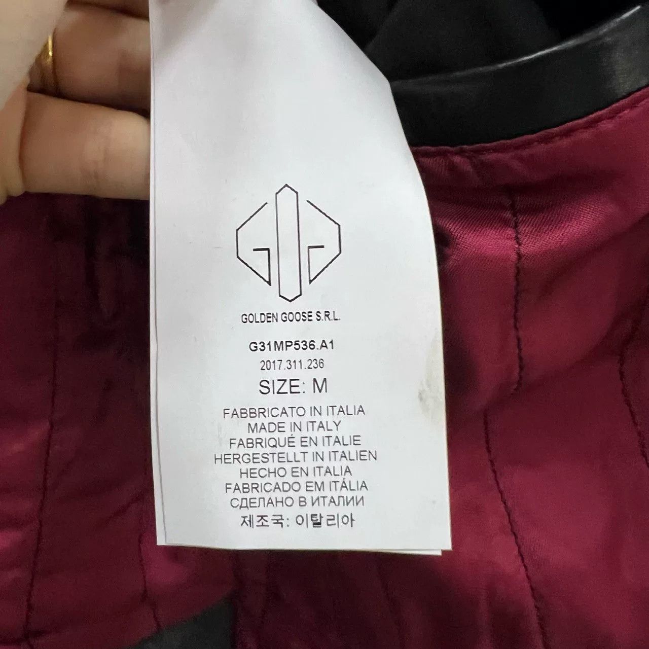 Golden Goose black zip-up jacket by golden goose Size US M / EU 48-50 / 2 - 4 Thumbnail