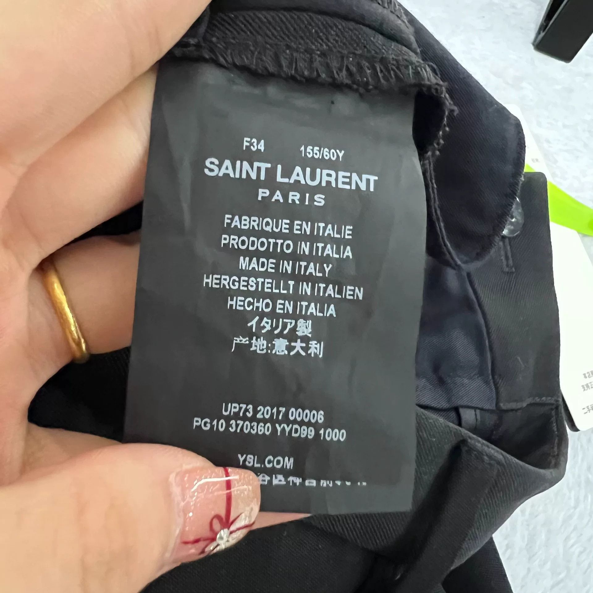Saint Laurent Paris black saint laurent pants size 34 Size US 34 / EU 50 - 4 Thumbnail