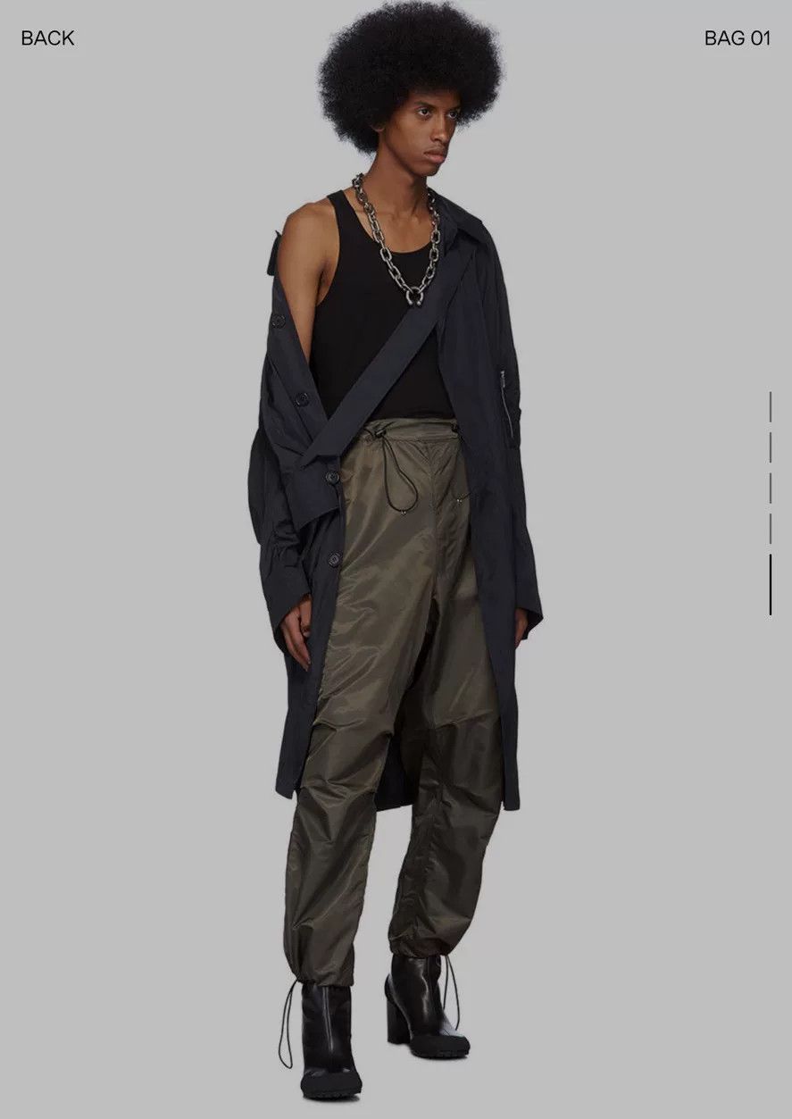 Random Identities drawstring tactical cargo pants in army green Size US 32 / EU 48 - 6 Thumbnail