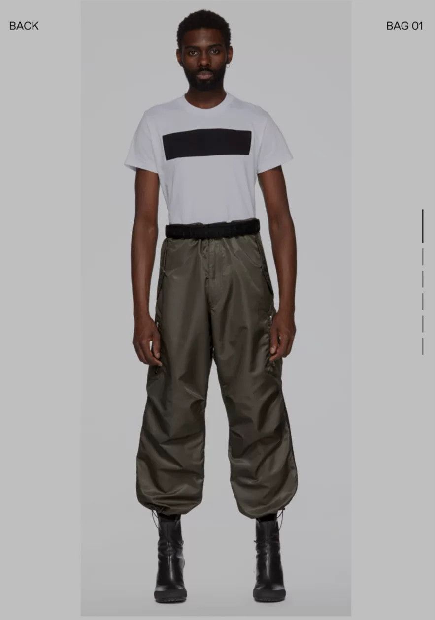Random Identities drawstring tactical cargo pants in army green Size US 32 / EU 48 - 7 Thumbnail