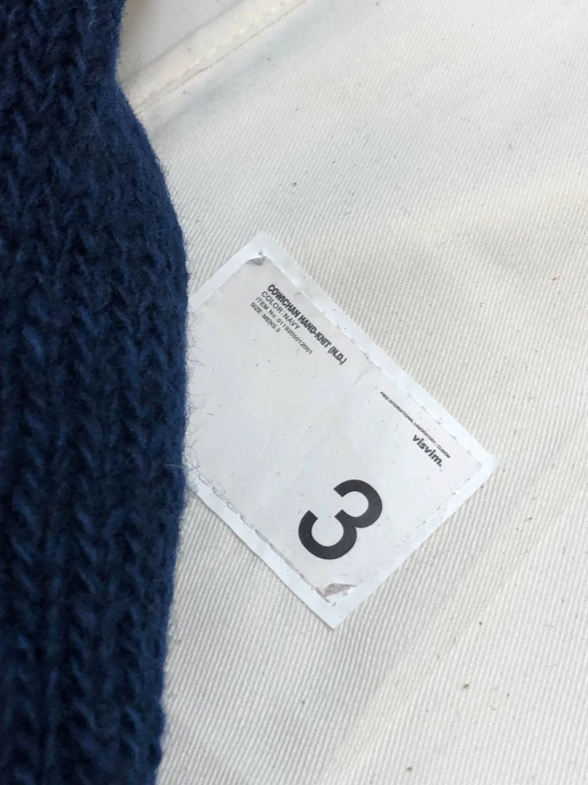 Visvim visvim cowinchan hand knit cardigan navy Size US L / EU 52-54 / 3 - 7 Thumbnail