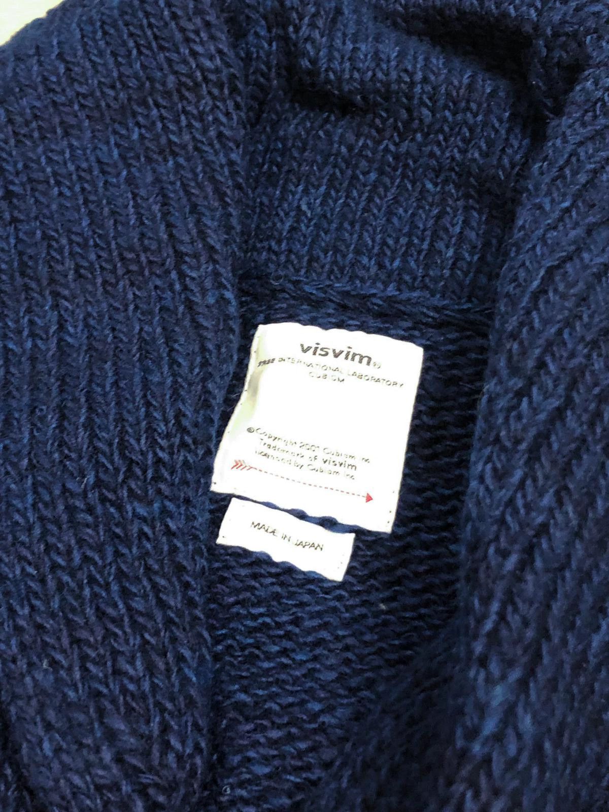 Visvim visvim cowinchan hand knit cardigan navy Size US L / EU 52-54 / 3 - 4 Thumbnail