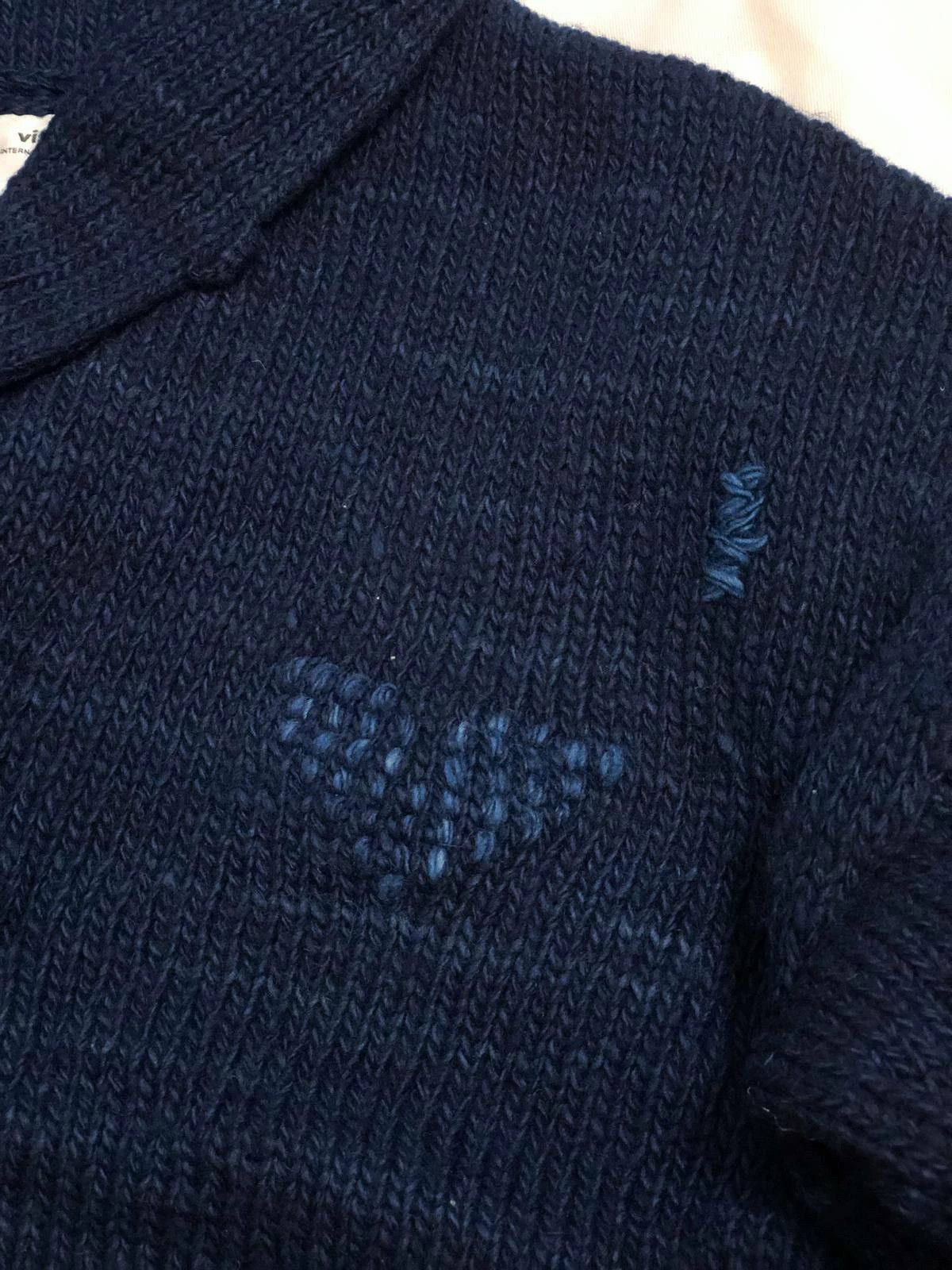 Visvim visvim cowinchan hand knit cardigan navy Size US L / EU 52-54 / 3 - 5 Thumbnail