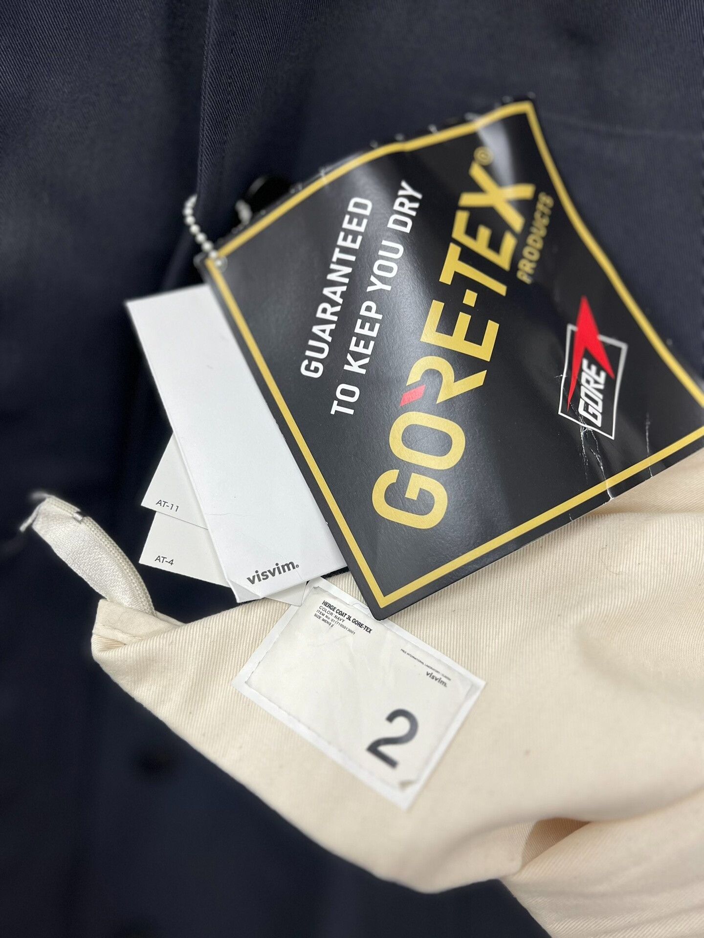 Visvim visvim herge coat 3l goex tex navy Size US M / EU 48-50 / 2 - 9 Thumbnail
