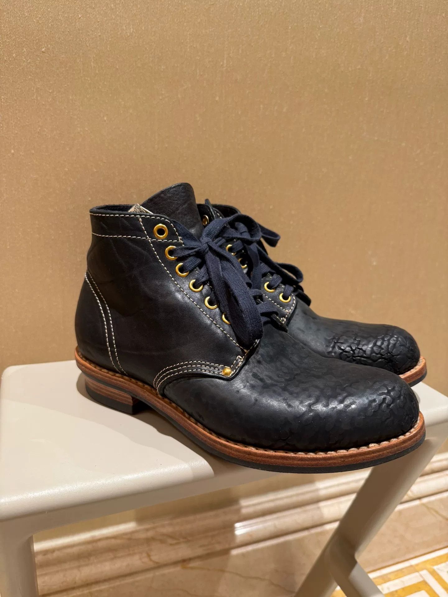 Visvim visvim brigadier boots in navy leather Size US 8 / EU 41 - 3 Thumbnail