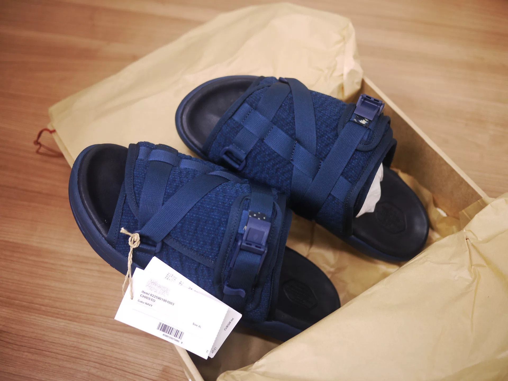 Visvim visvim ict christo navy slides Size US 11 / EU 44 - 7 Thumbnail