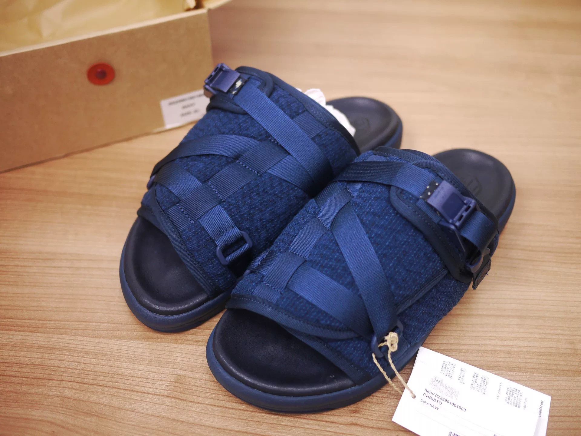 Visvim visvim ict christo navy slides Size US 11 / EU 44 - 2 Thumbnail