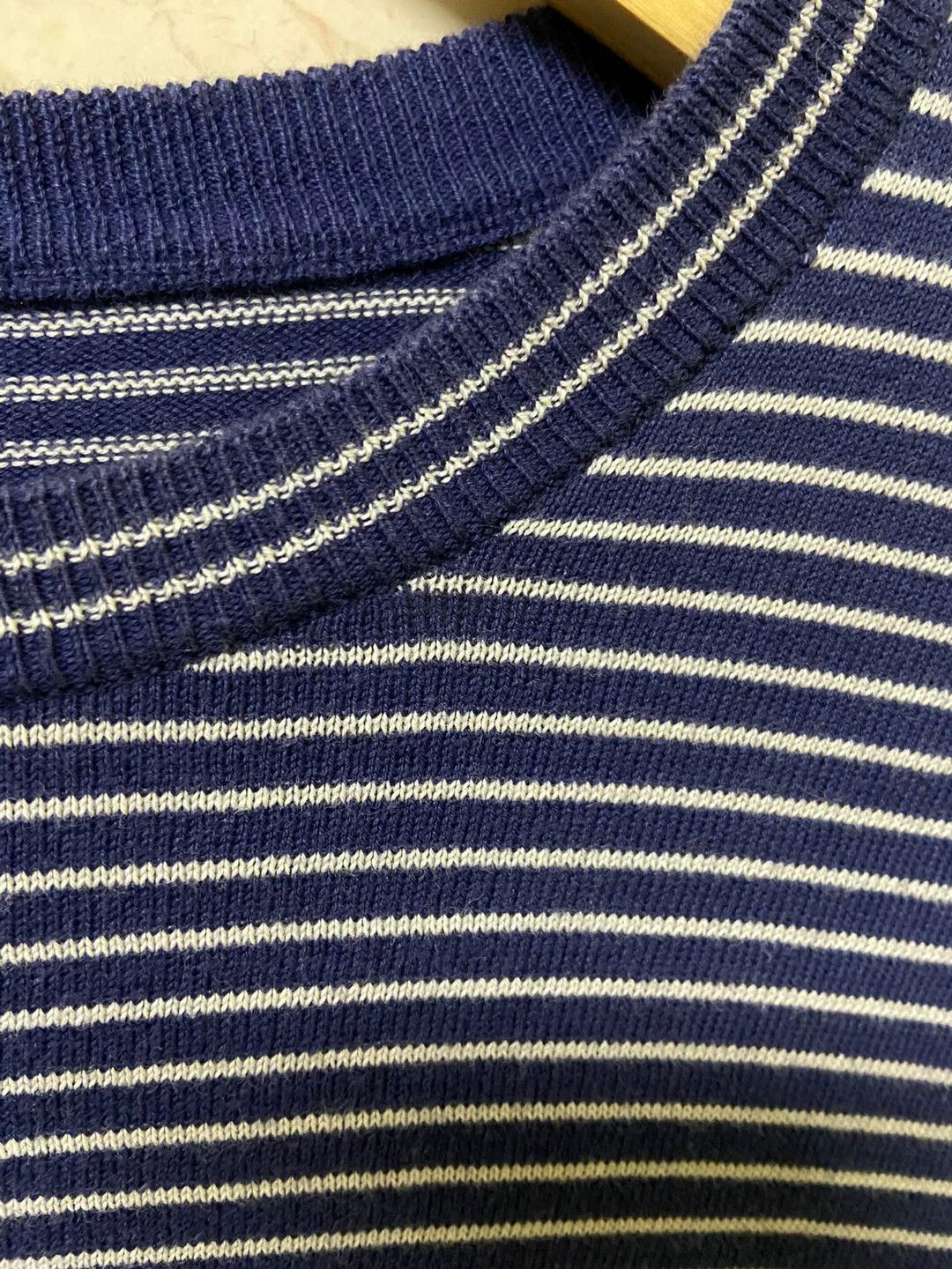 uniform experiment navy striped crewneck sweater for casual wear Size US M / EU 48-50 / 2 - 4 Thumbnail