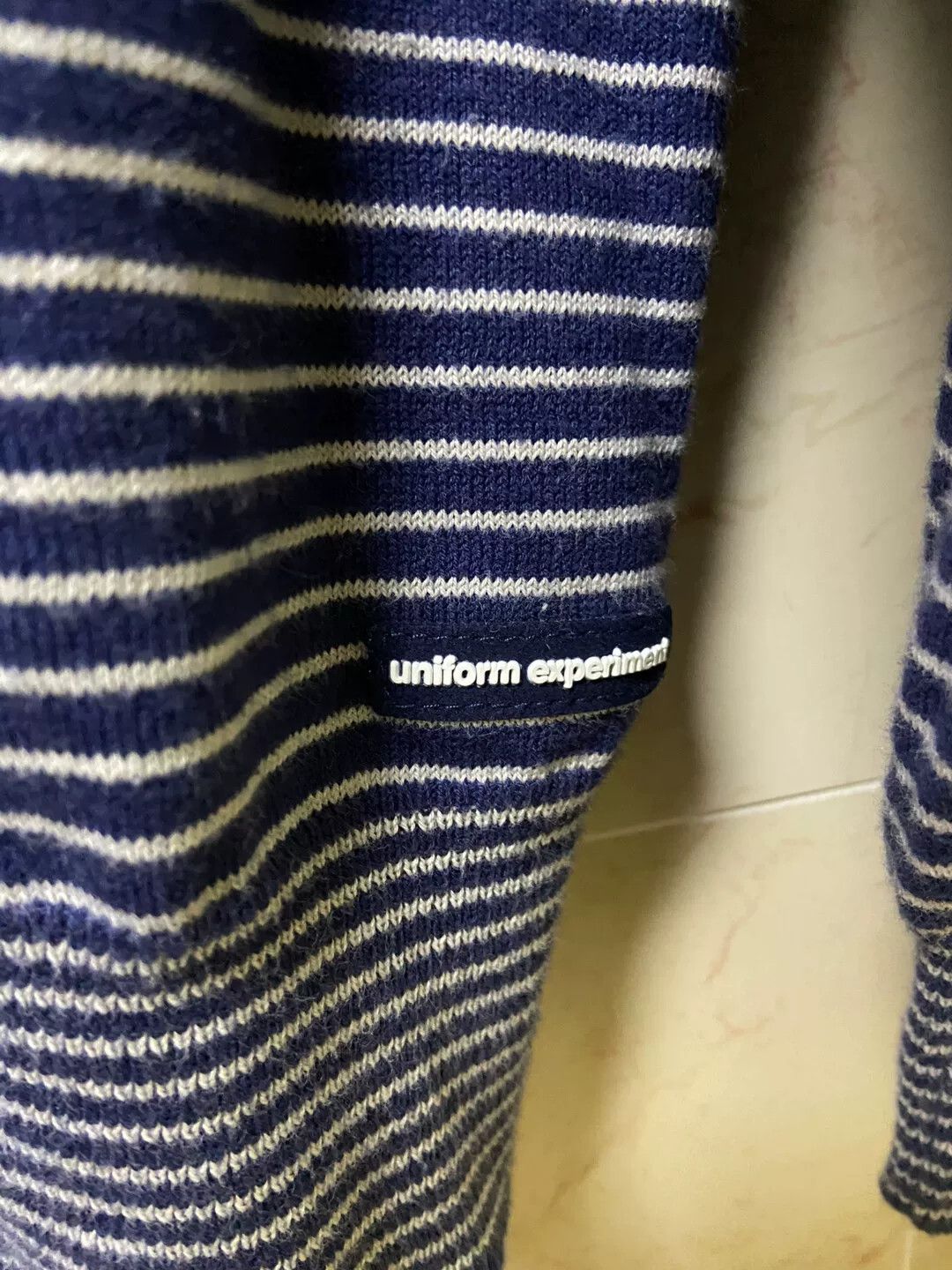 uniform experiment navy striped crewneck sweater for casual wear Size US M / EU 48-50 / 2 - 3 Thumbnail