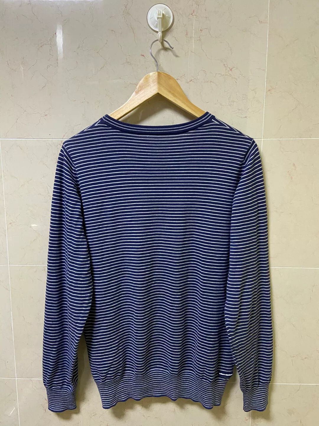 uniform experiment navy striped crewneck sweater for casual wear Size US M / EU 48-50 / 2 - 2 Thumbnail