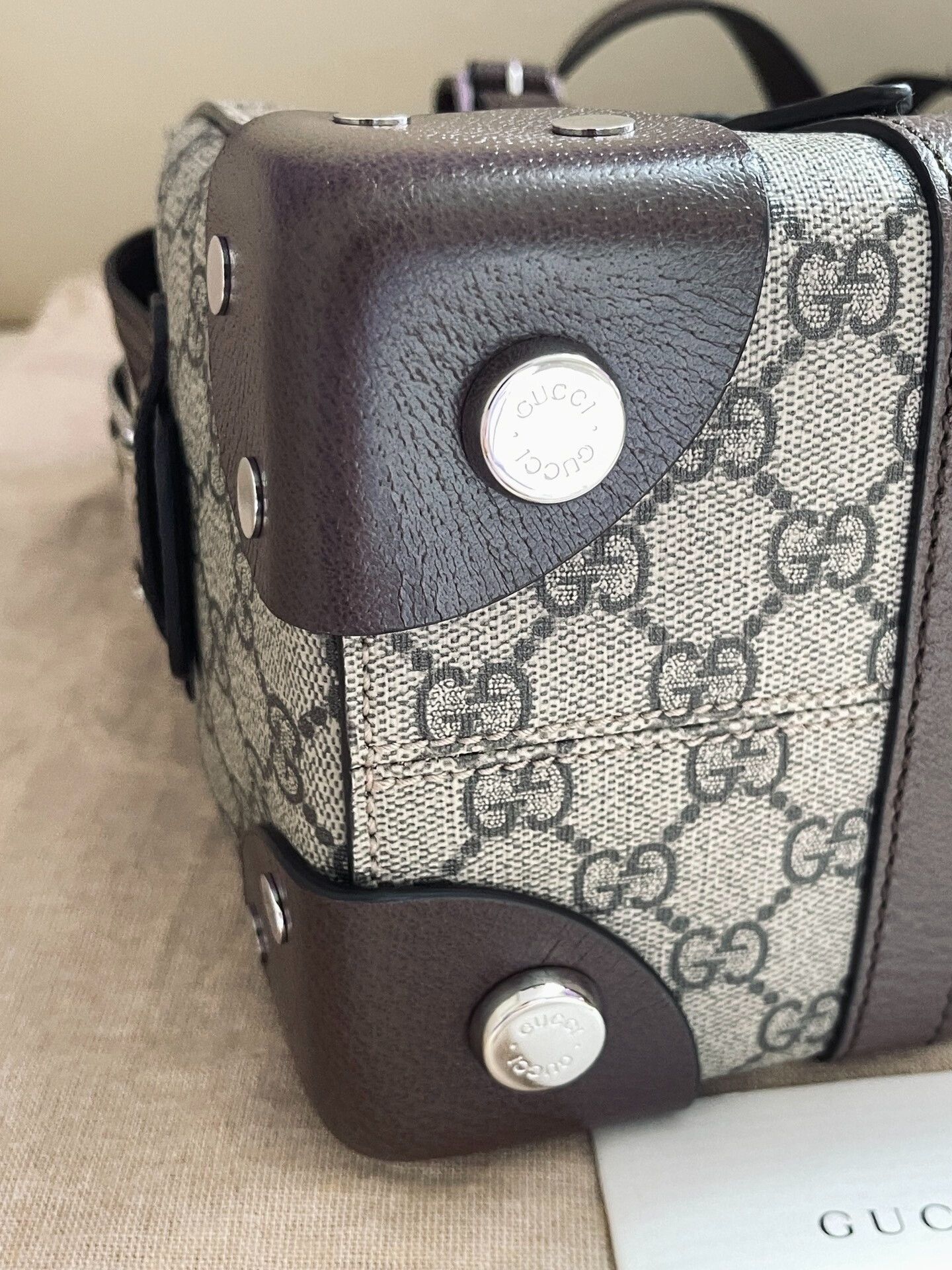 Gucci gucci gg supreme tote bag in beige Size ONE SIZE - 3 Thumbnail