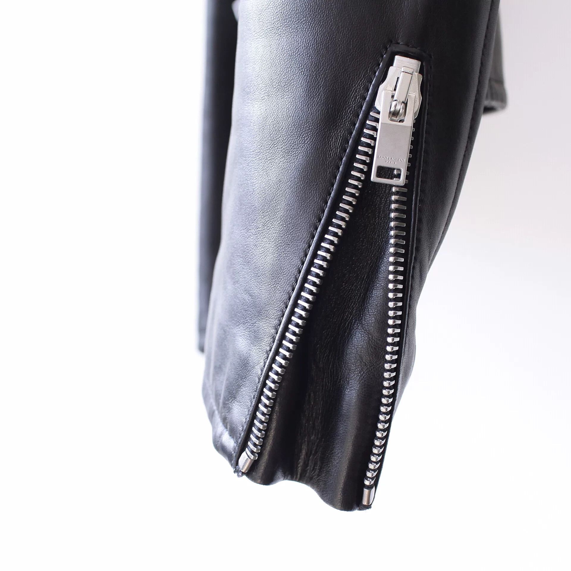 Saint Laurent Paris saint laurent paris black leather jacket Size M / US 6-8 / IT 42-44 - 4 Thumbnail