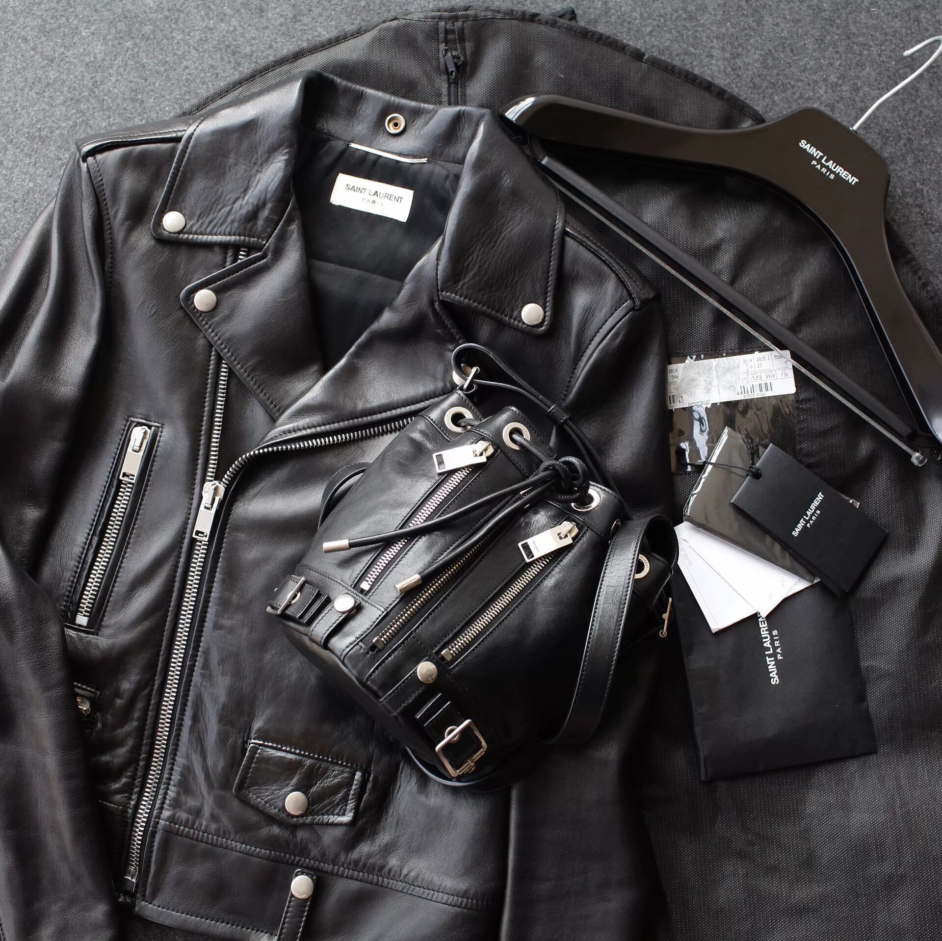 Saint Laurent Paris saint laurent paris black leather jacket Size M / US 6-8 / IT 42-44 - 9 Thumbnail