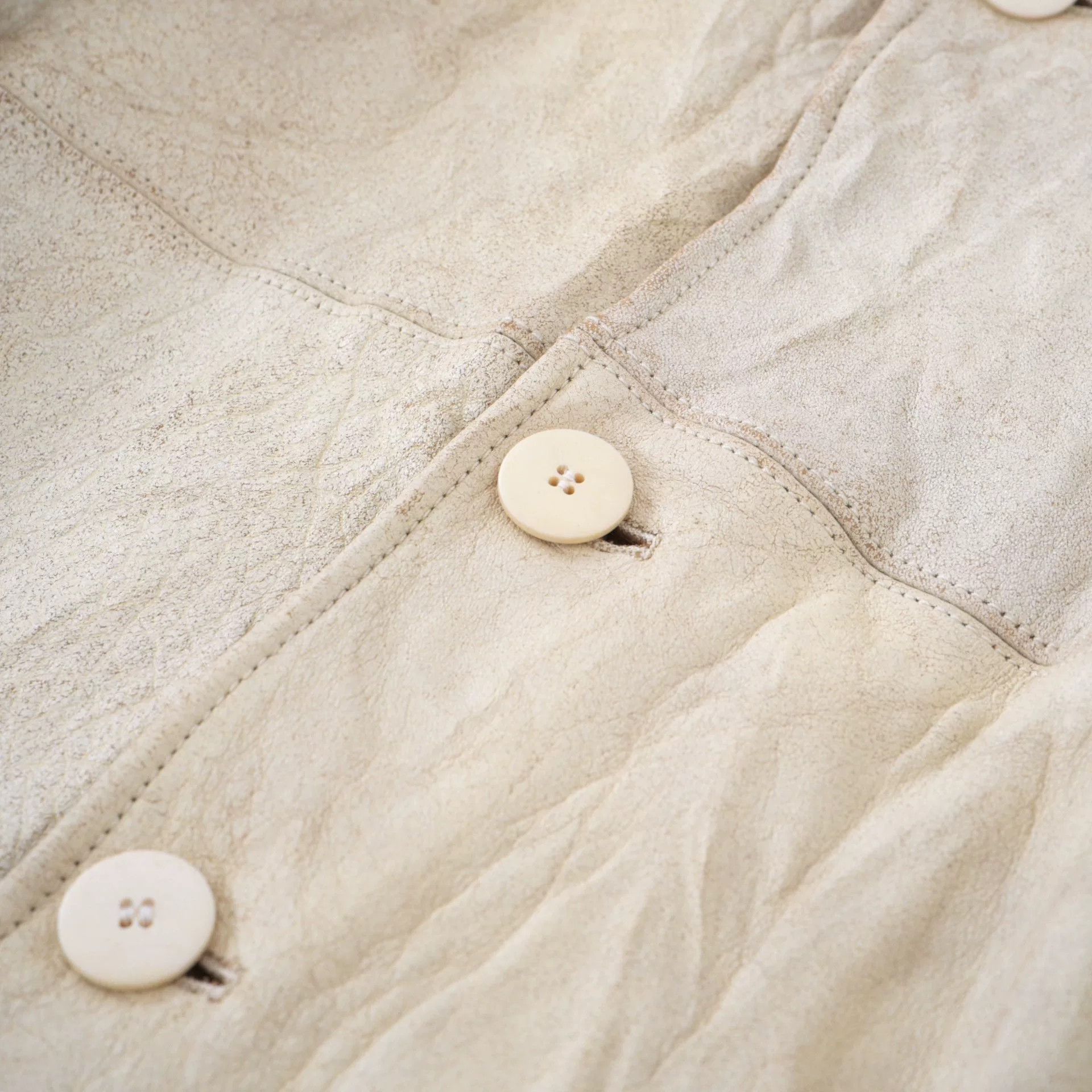 Visvim visvim eton jacket in ivory leather Size US L / EU 52-54 / 3 - 4 Thumbnail