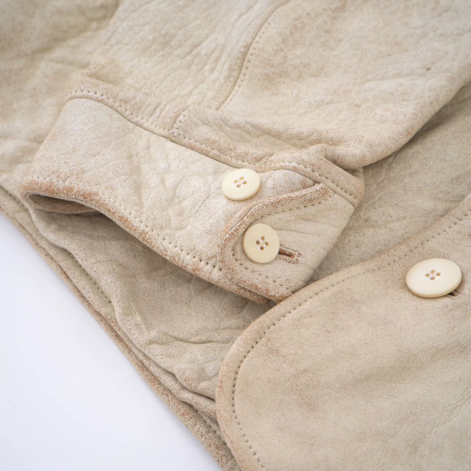 Visvim visvim eton jacket in ivory leather Size US L / EU 52-54 / 3 - 6 Thumbnail