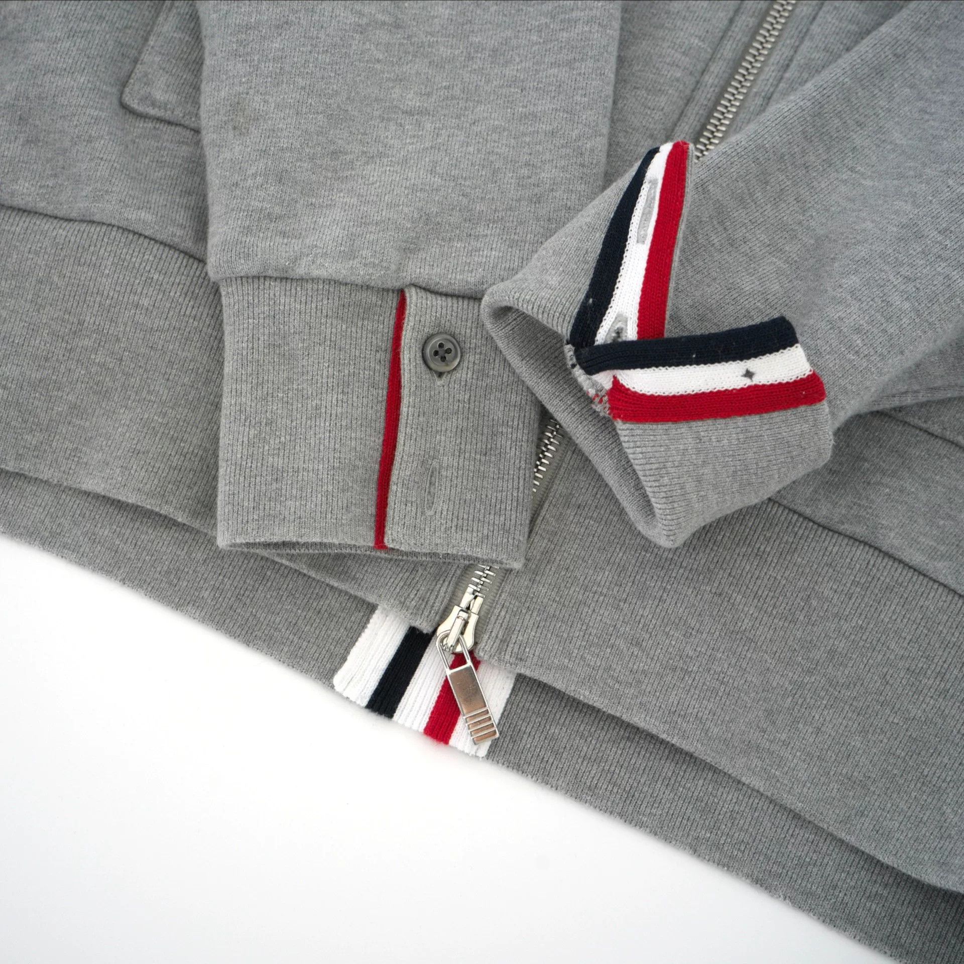 Thom Browne thom browne zip-up sweatshirt in gray Size US M / EU 48-50 / 2 - 5 Thumbnail