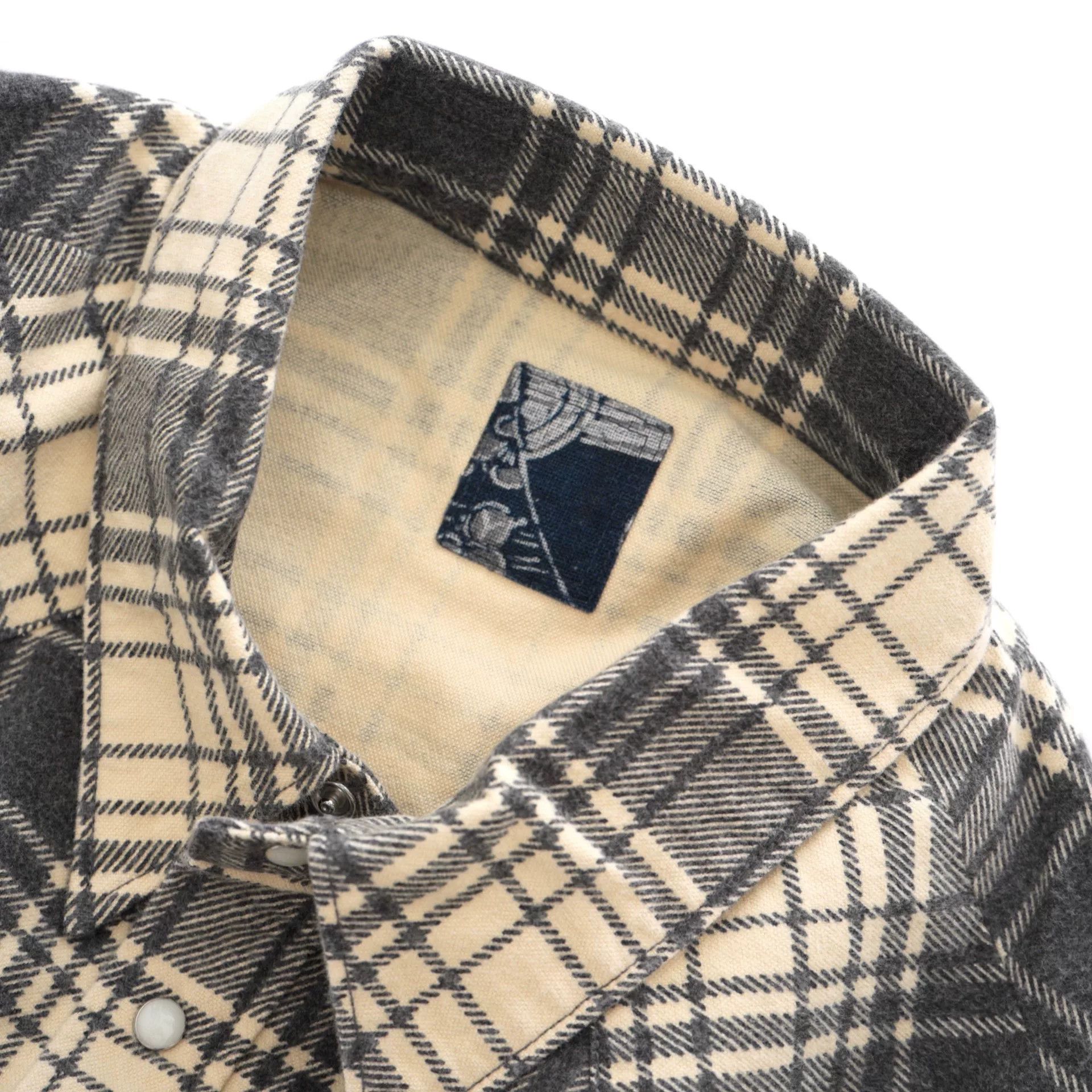 Visvim visvim ict four corners check long sleeve shirt Size US M / EU 48-50 / 2 - 2 Thumbnail
