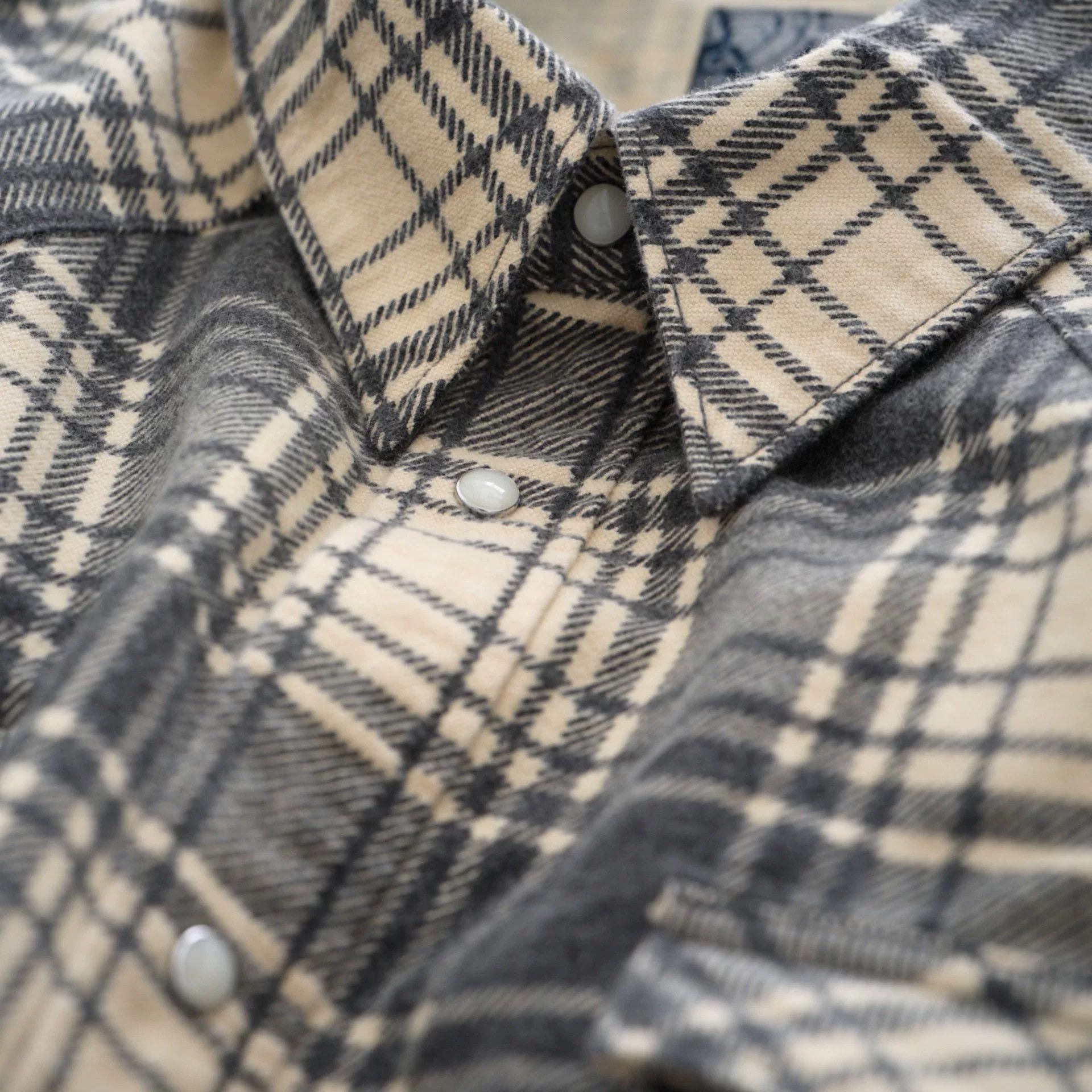 Visvim visvim ict four corners check long sleeve shirt Size US M / EU 48-50 / 2 - 3 Thumbnail