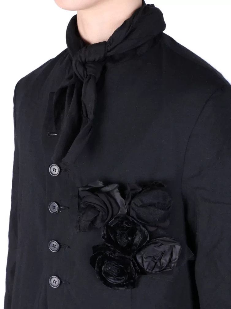 Elena Dawson elena dawson black wool light flower blazer Size L / US 10 / IT 46 - 4 Thumbnail
