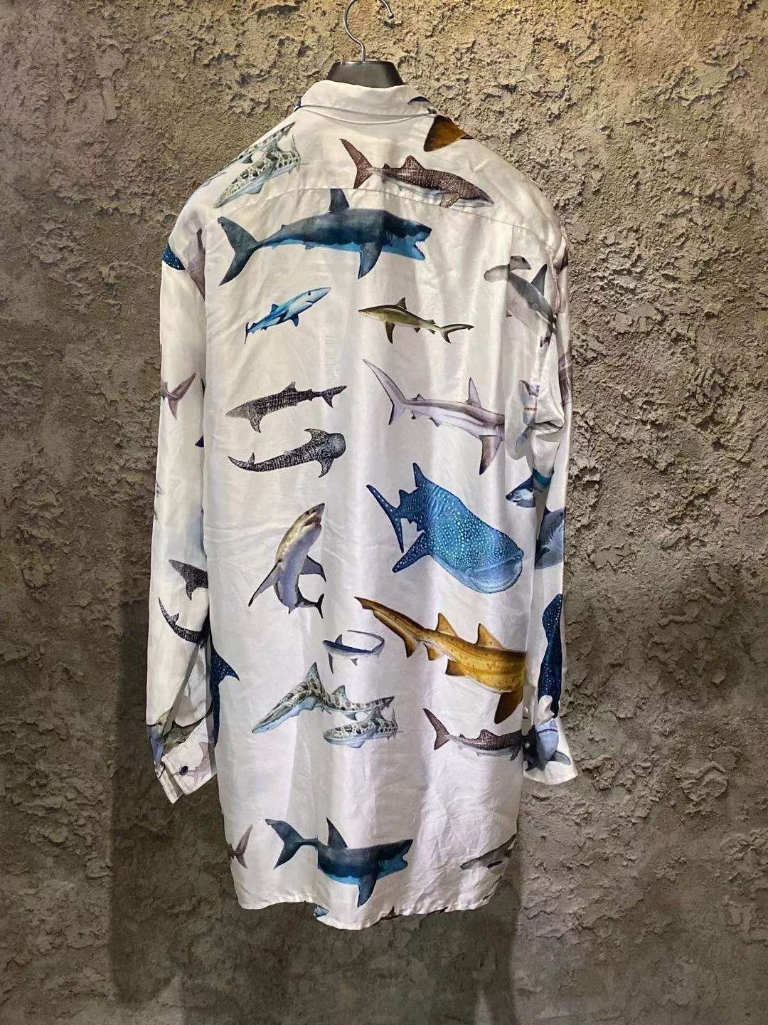 Geoffrey B. Small silk shirt with mask by geoffrey b. small Size US M / EU 48-50 / 2 - 5 Thumbnail