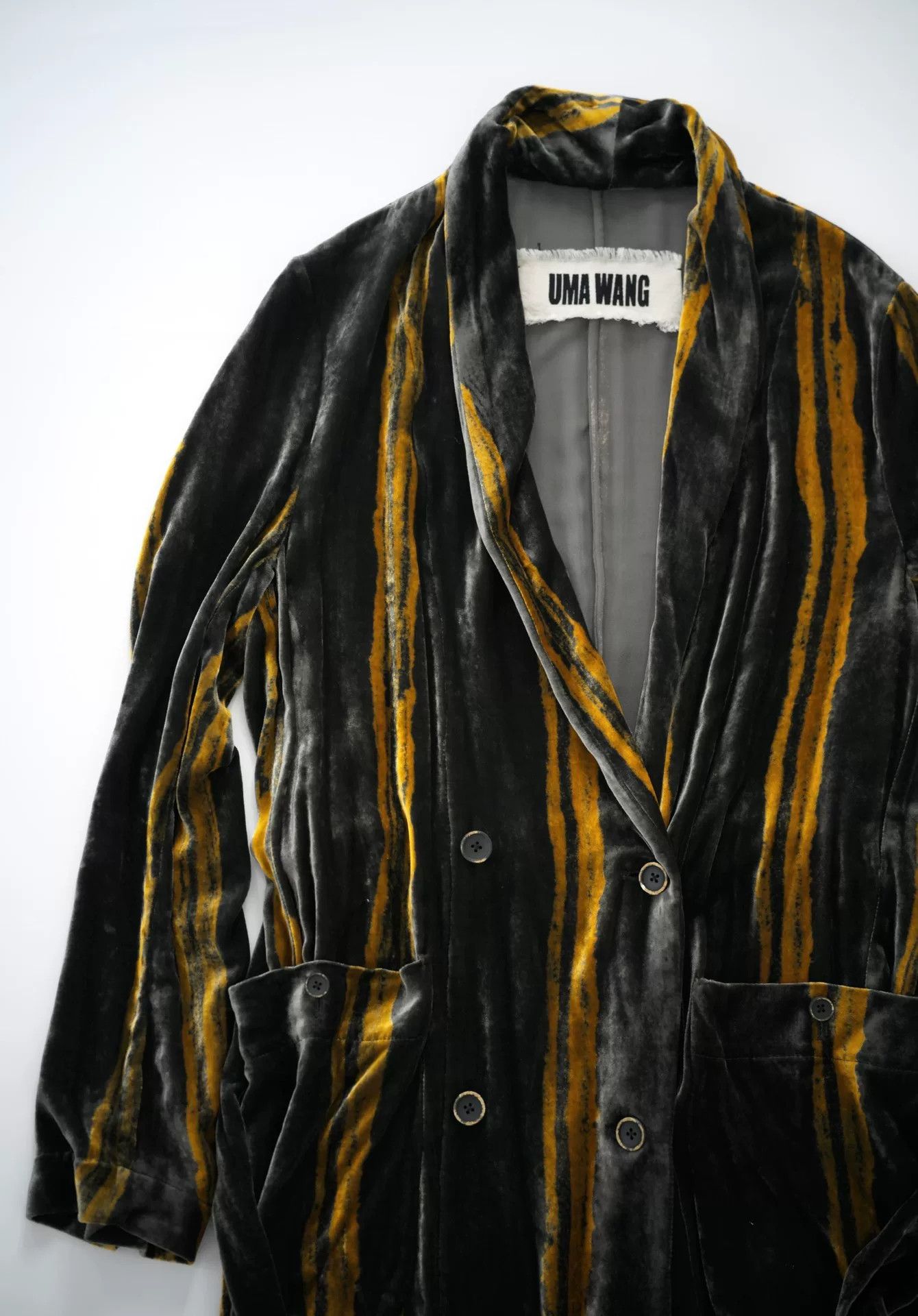 Uma Wang UMA WANG Cosma Velvet Coat for Women Size S / US 4 / IT 40 - 3 Thumbnail
