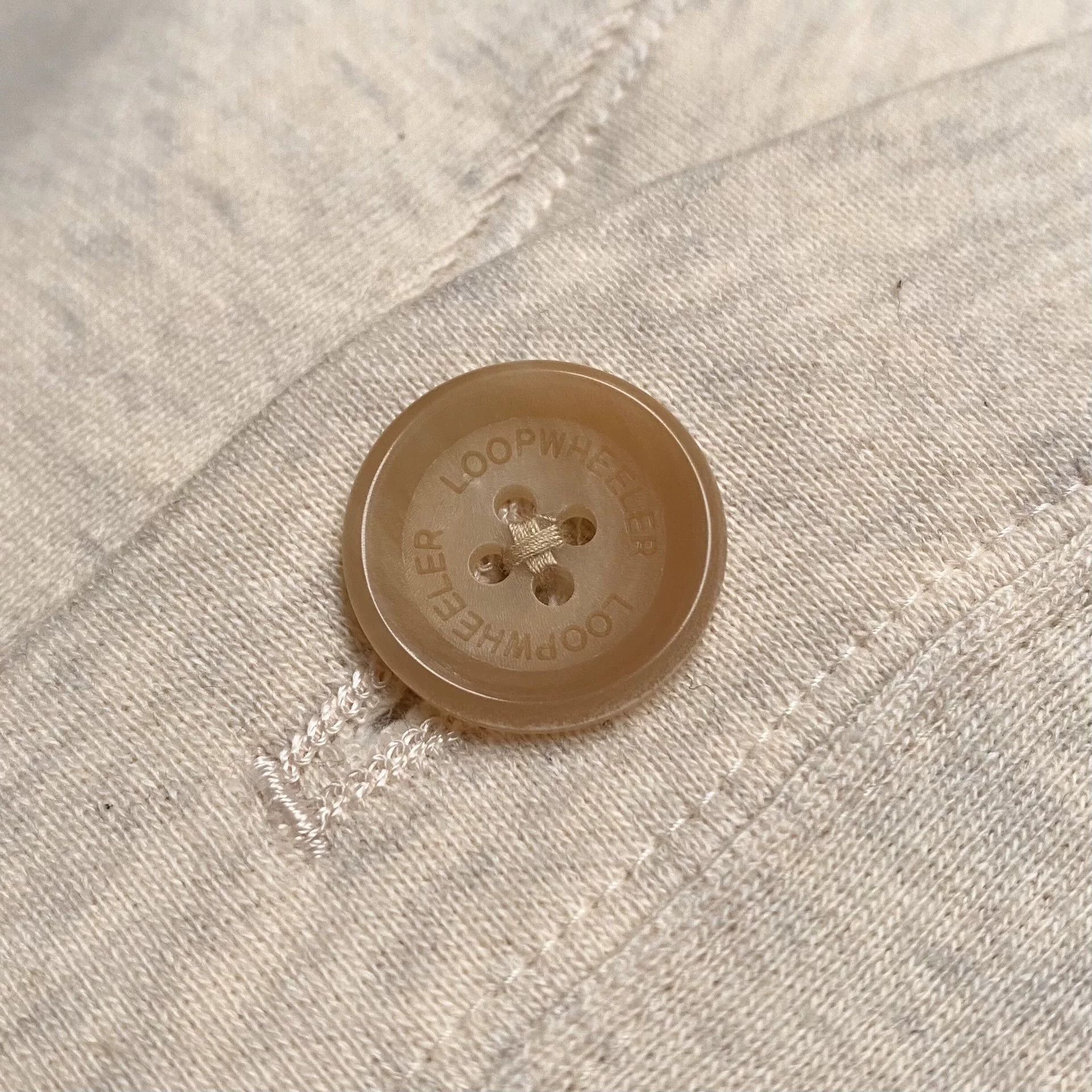 Loopwheeler loopwheeler lw180 cardigan in leaf beige Size US L / EU 52-54 / 3 - 6 Thumbnail